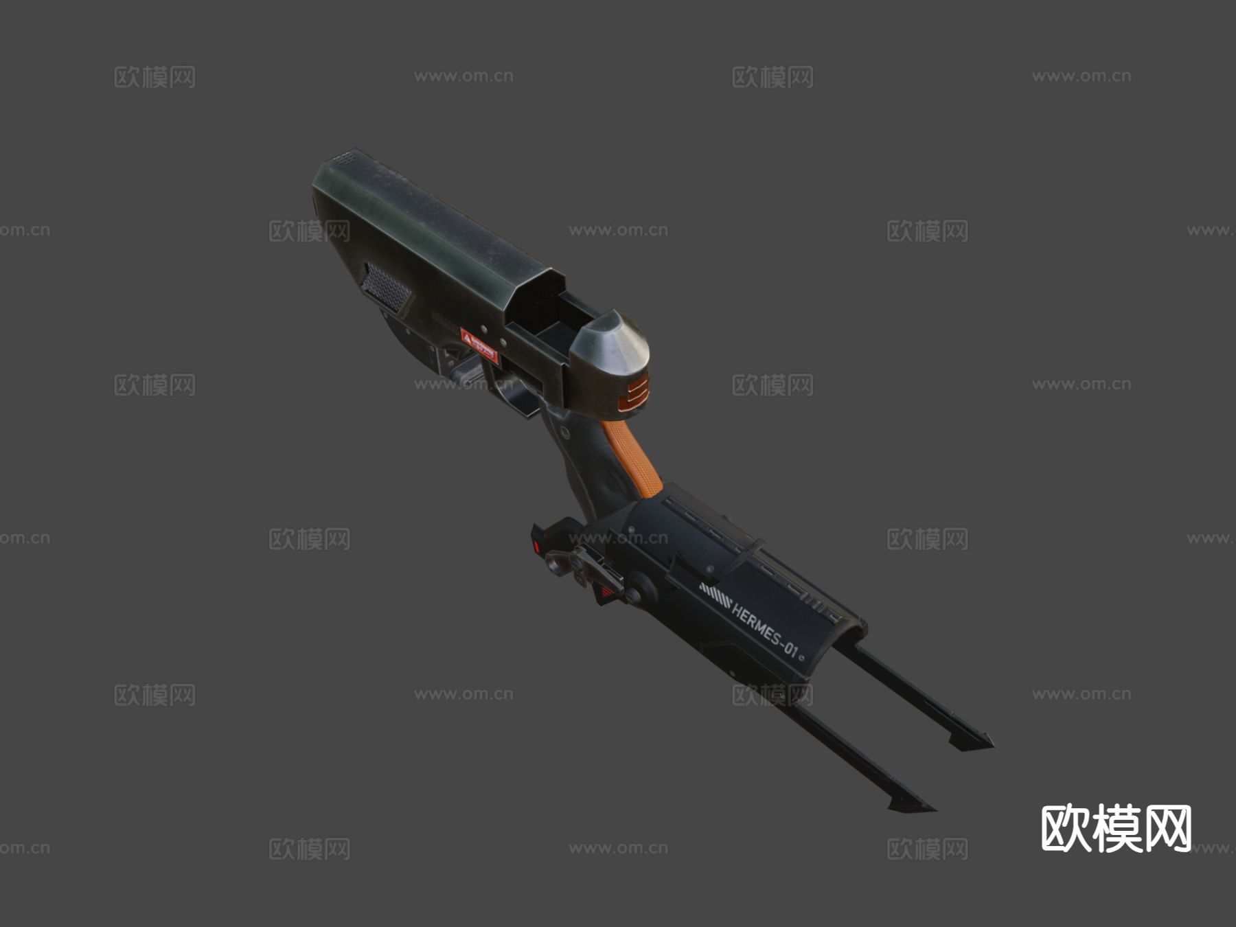 激光武器手枪su模型下载（渲染图4）