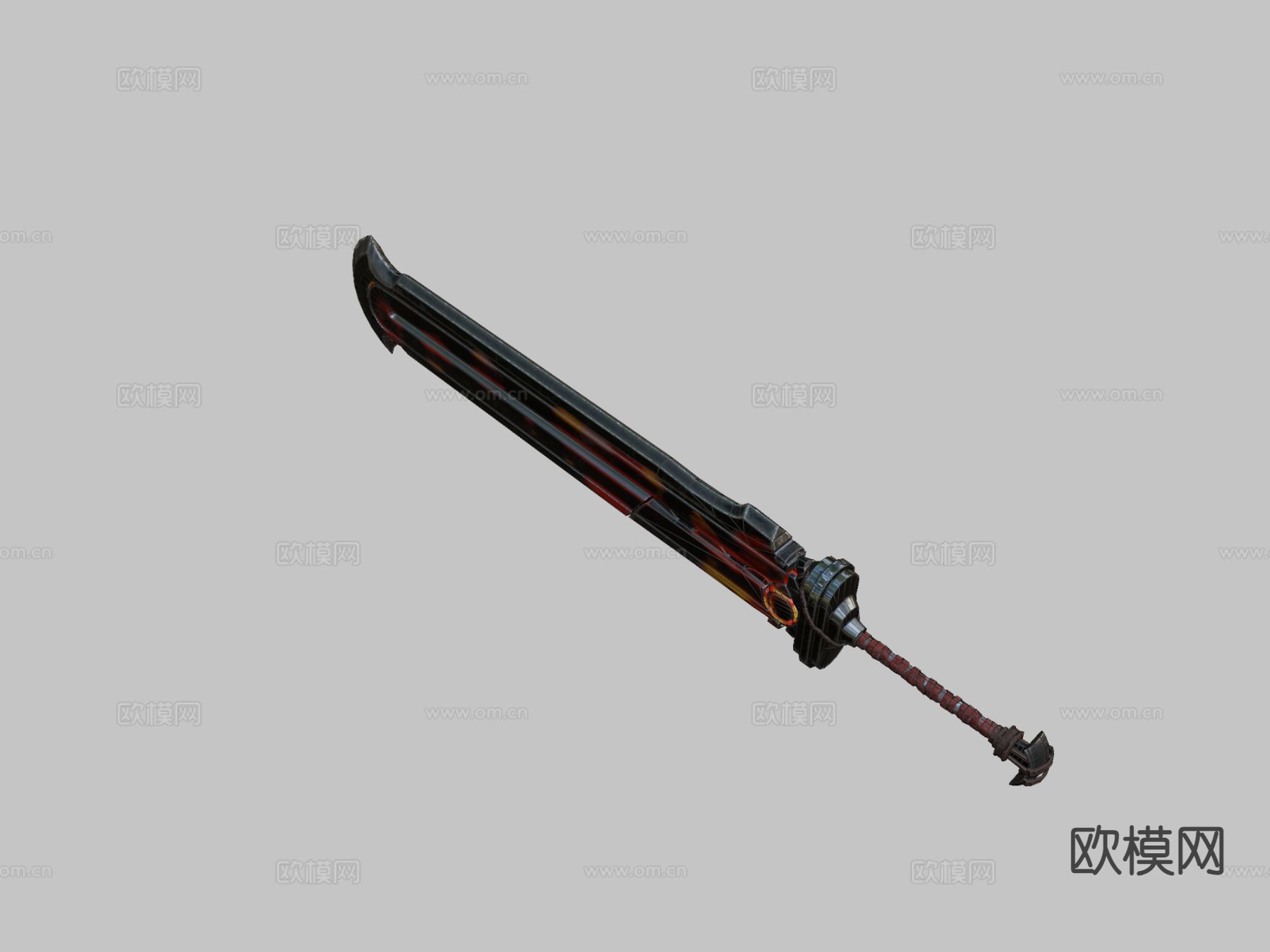 重型全金属剑su模型下载（渲染图1）