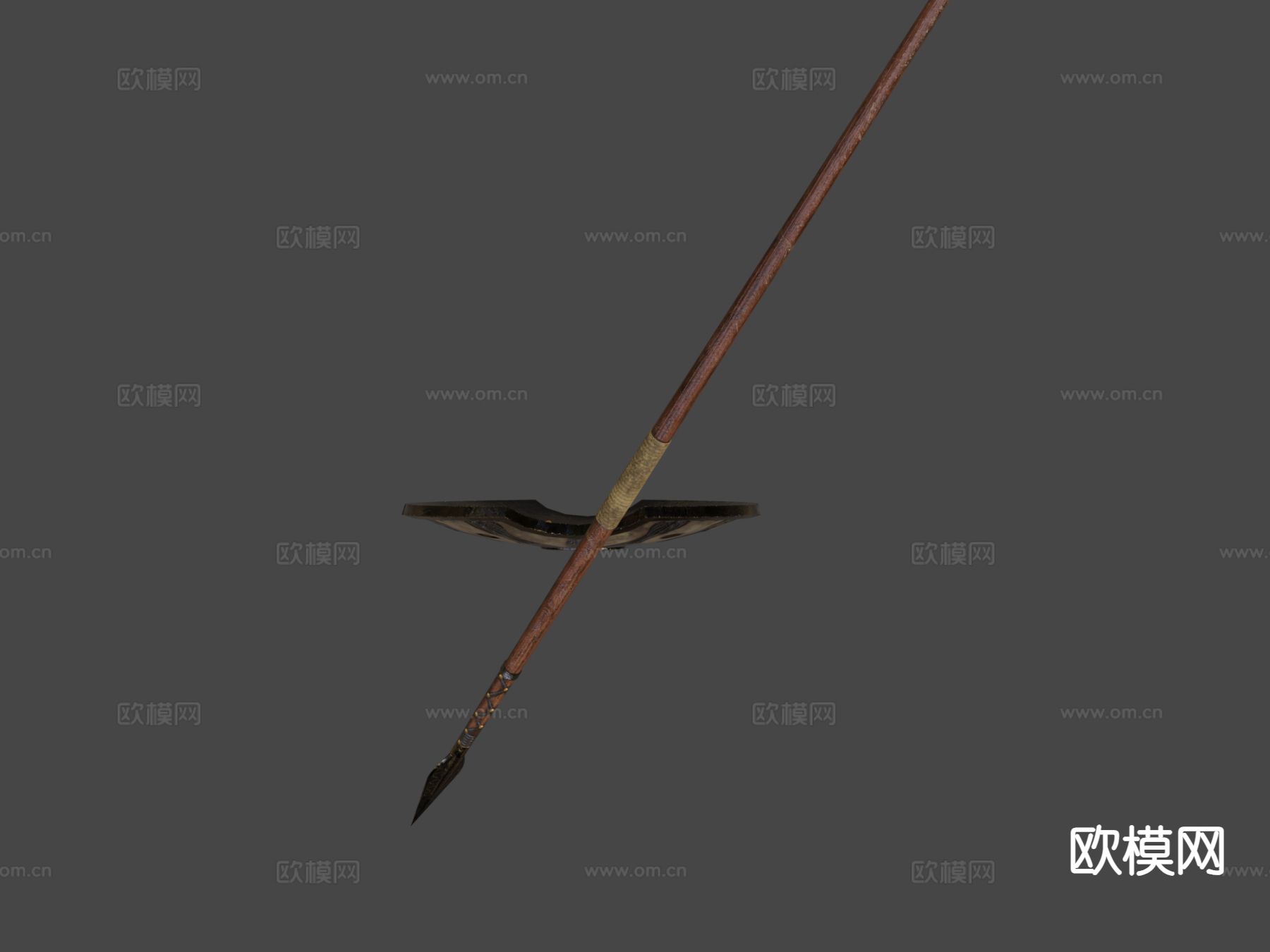 阿喀琉斯的盾和矛su模型下载（渲染图5）