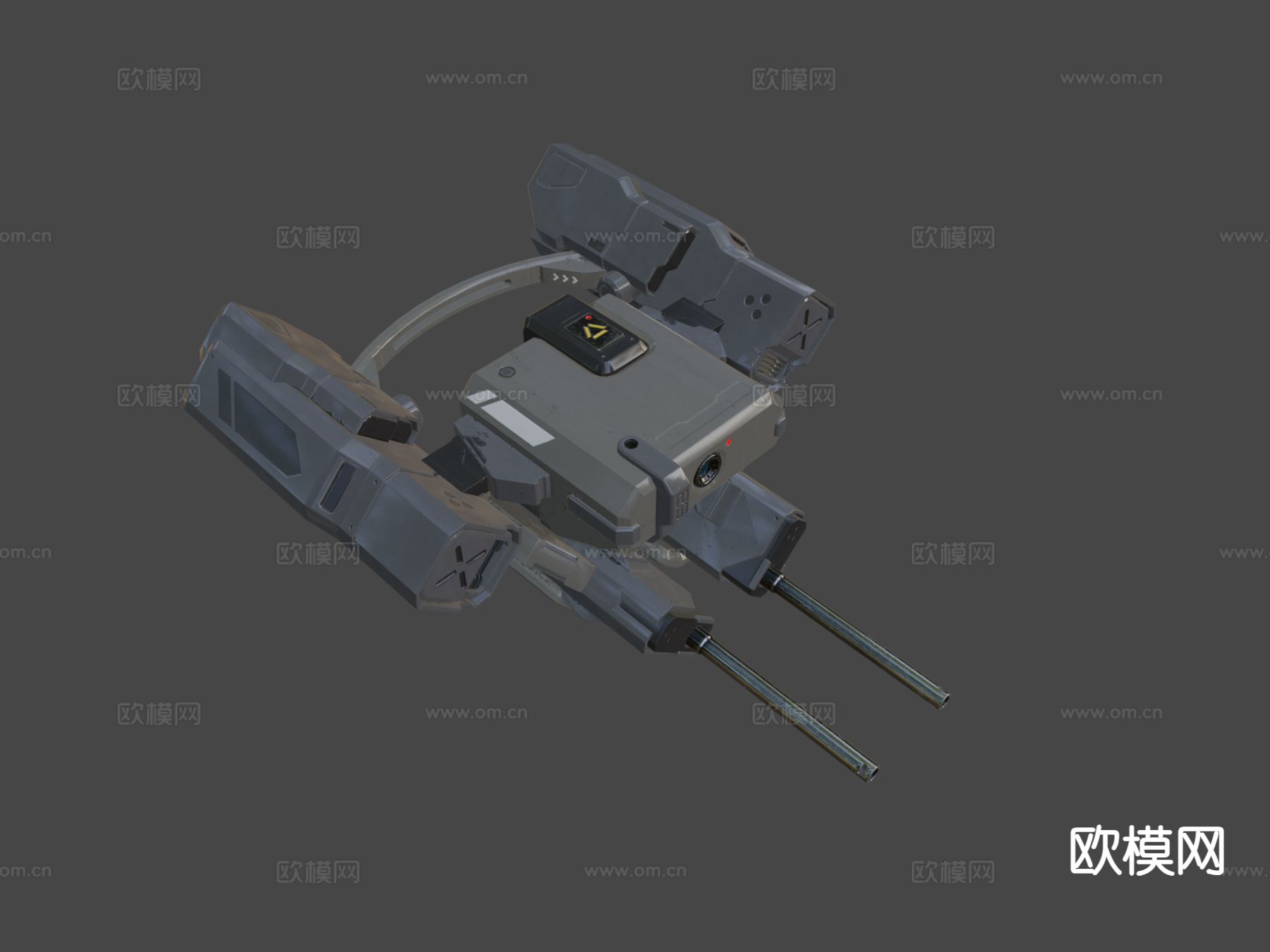 科幻无人机su模型下载（渲染图5）