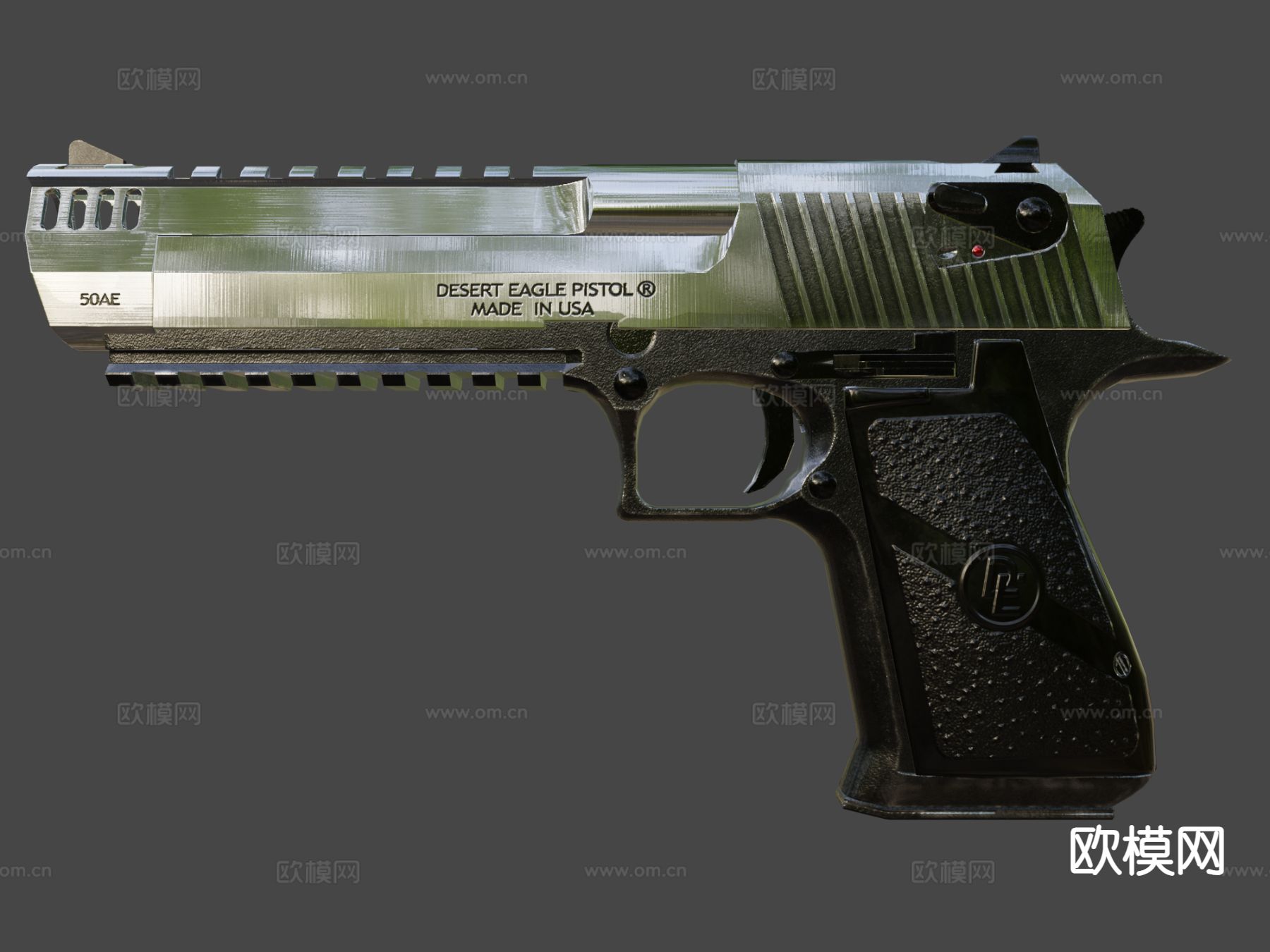沙漠之鹰手枪su模型下载（渲染图6）