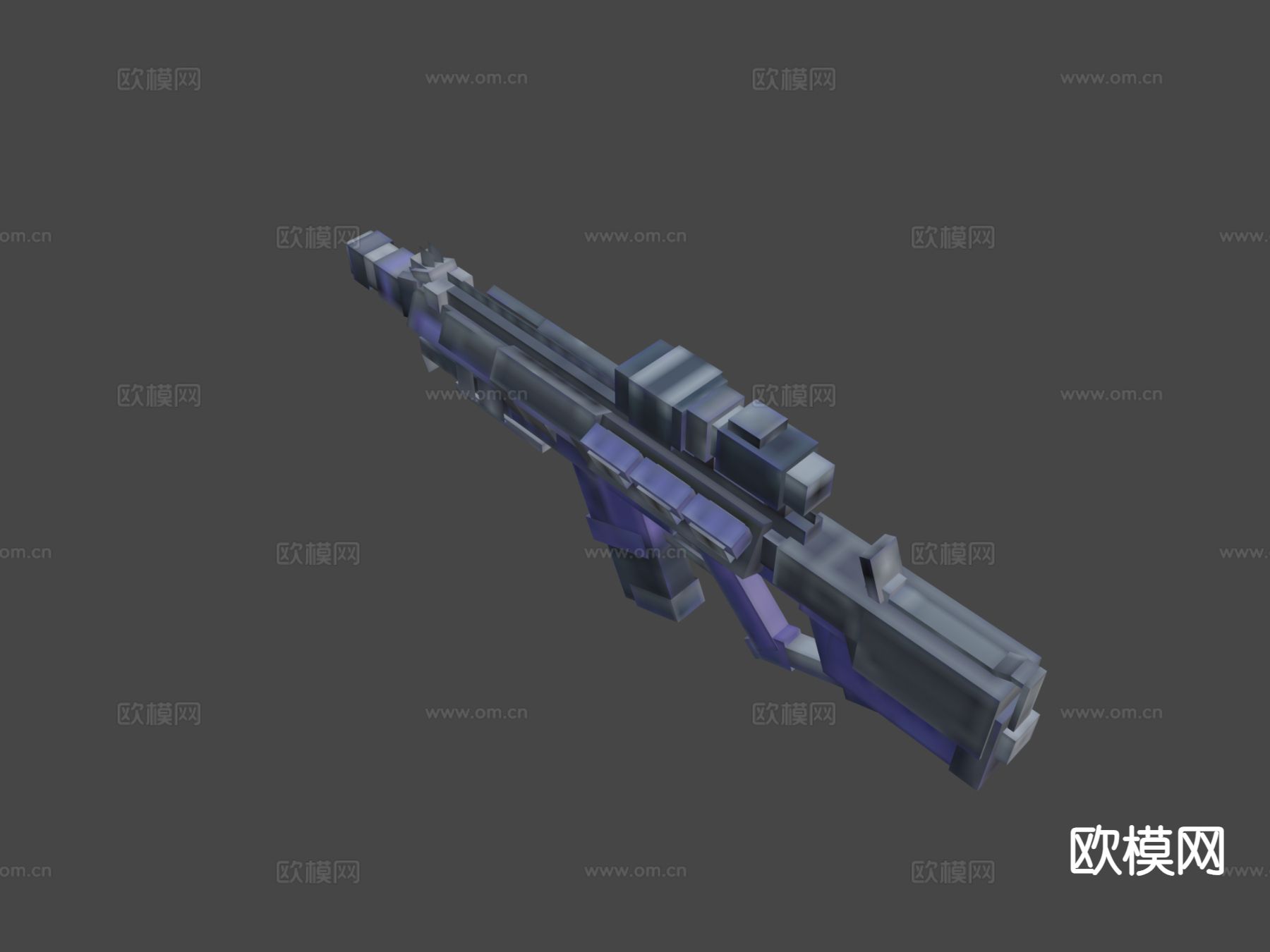束能步枪su模型下载（渲染图7）