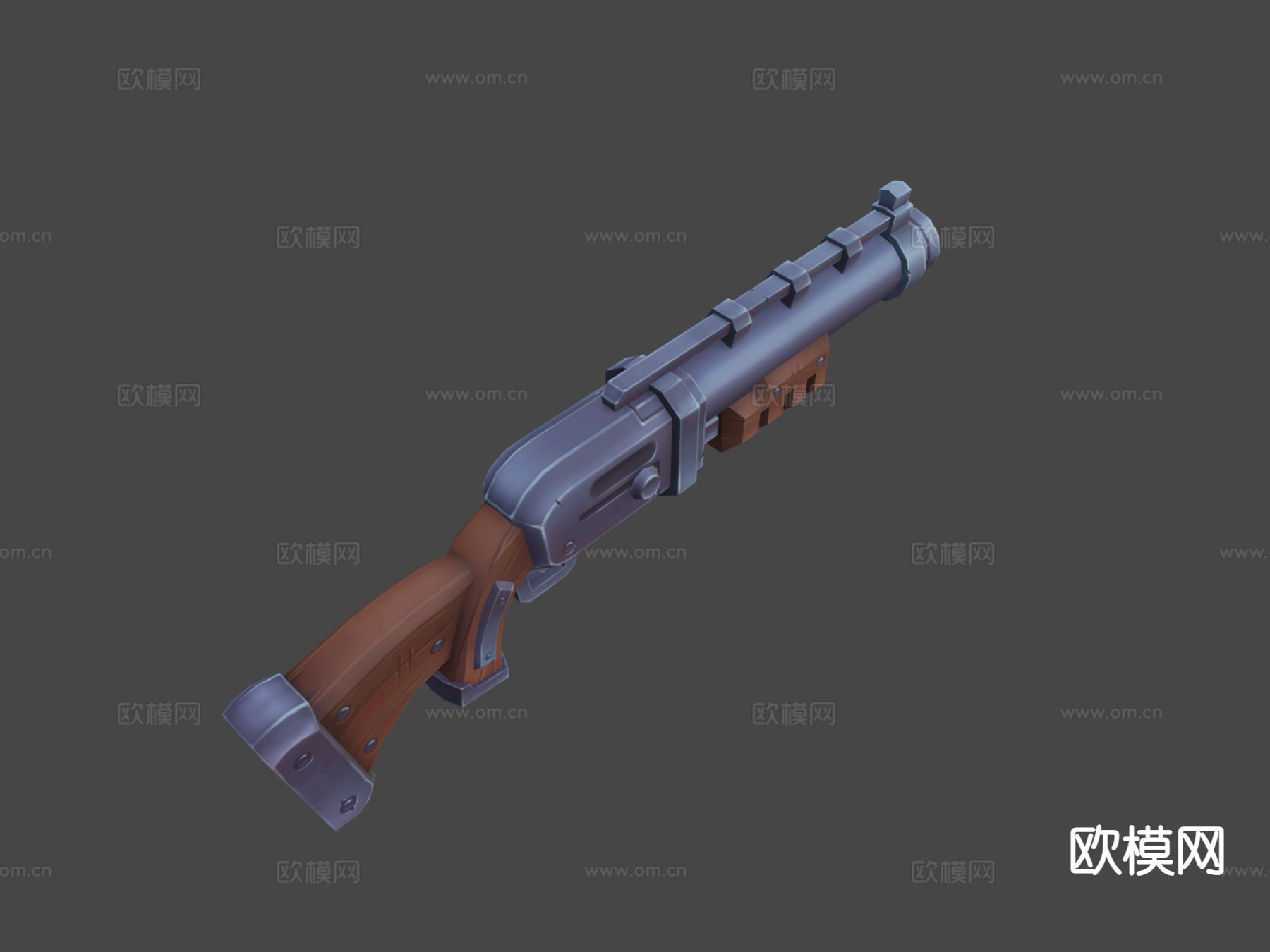 卡通式霰弹枪su模型下载（渲染图7）