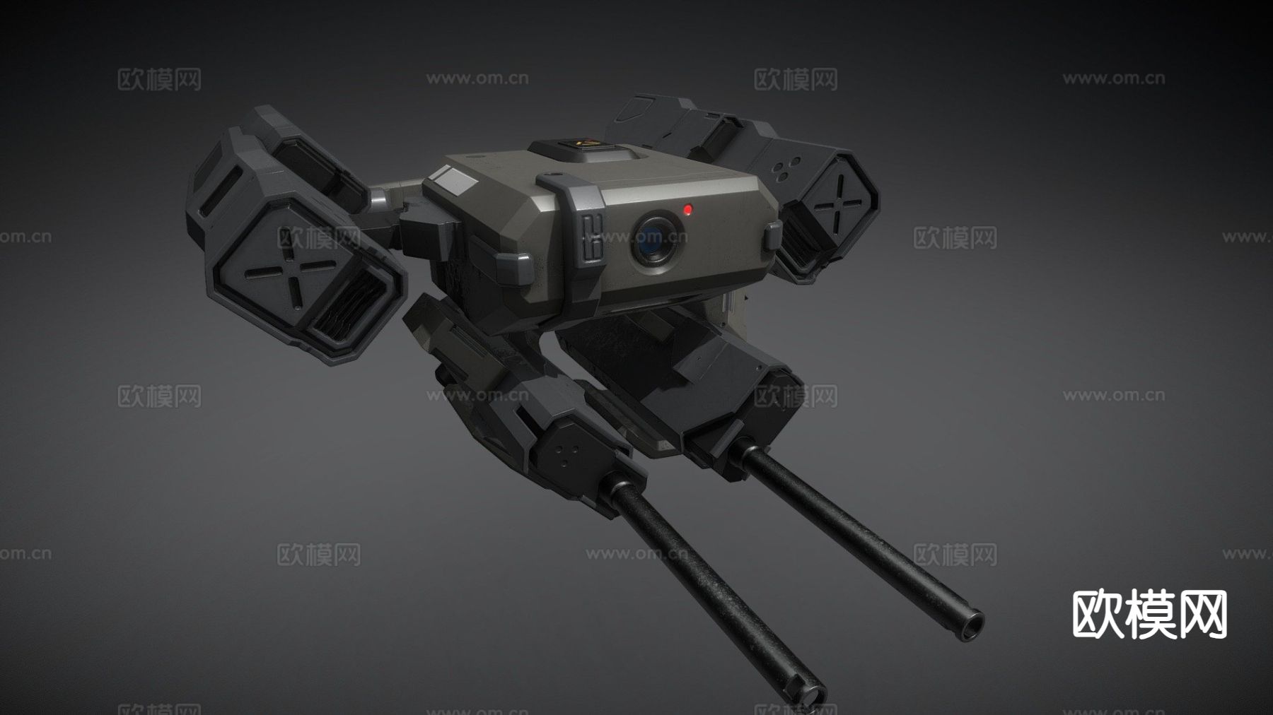 科幻无人机su模型下载（渲染图2）