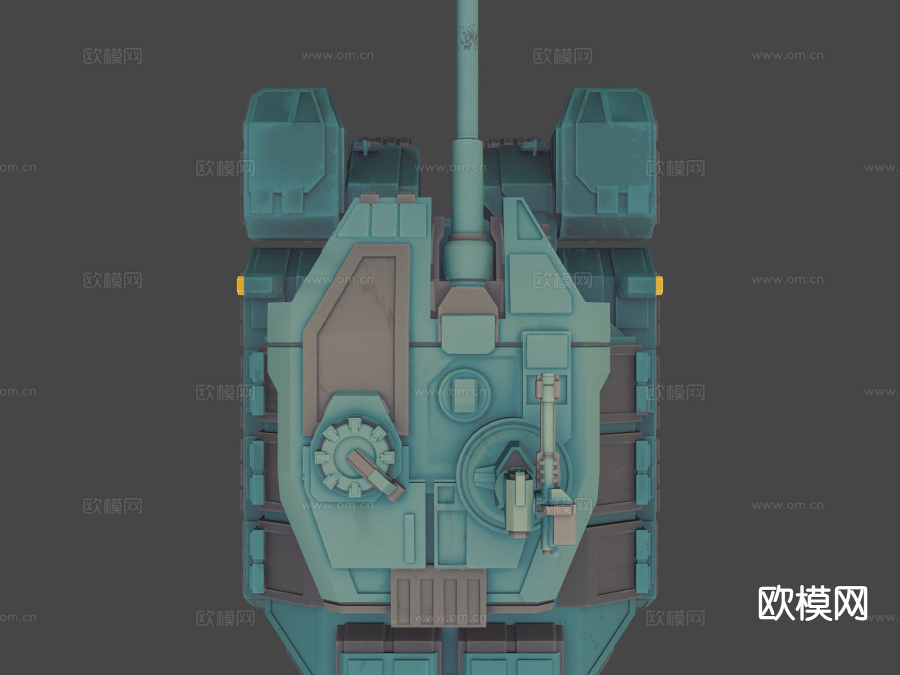 轻型步兵坦克su模型下载（渲染图6）
