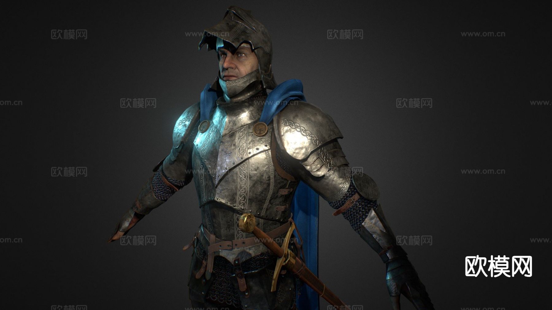 骑士su模型下载（渲染图2）