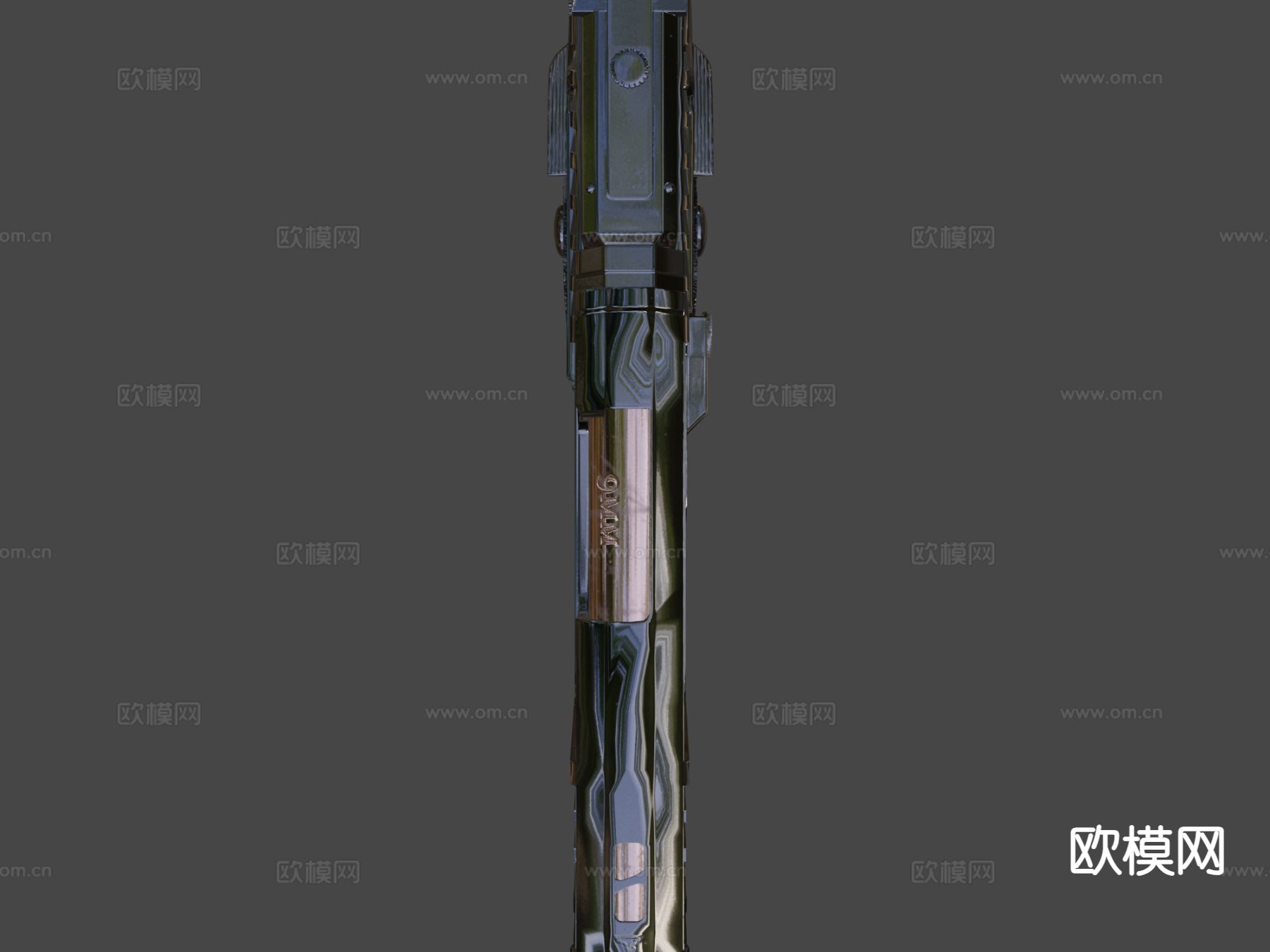 毒蛇手枪su模型下载（渲染图5）