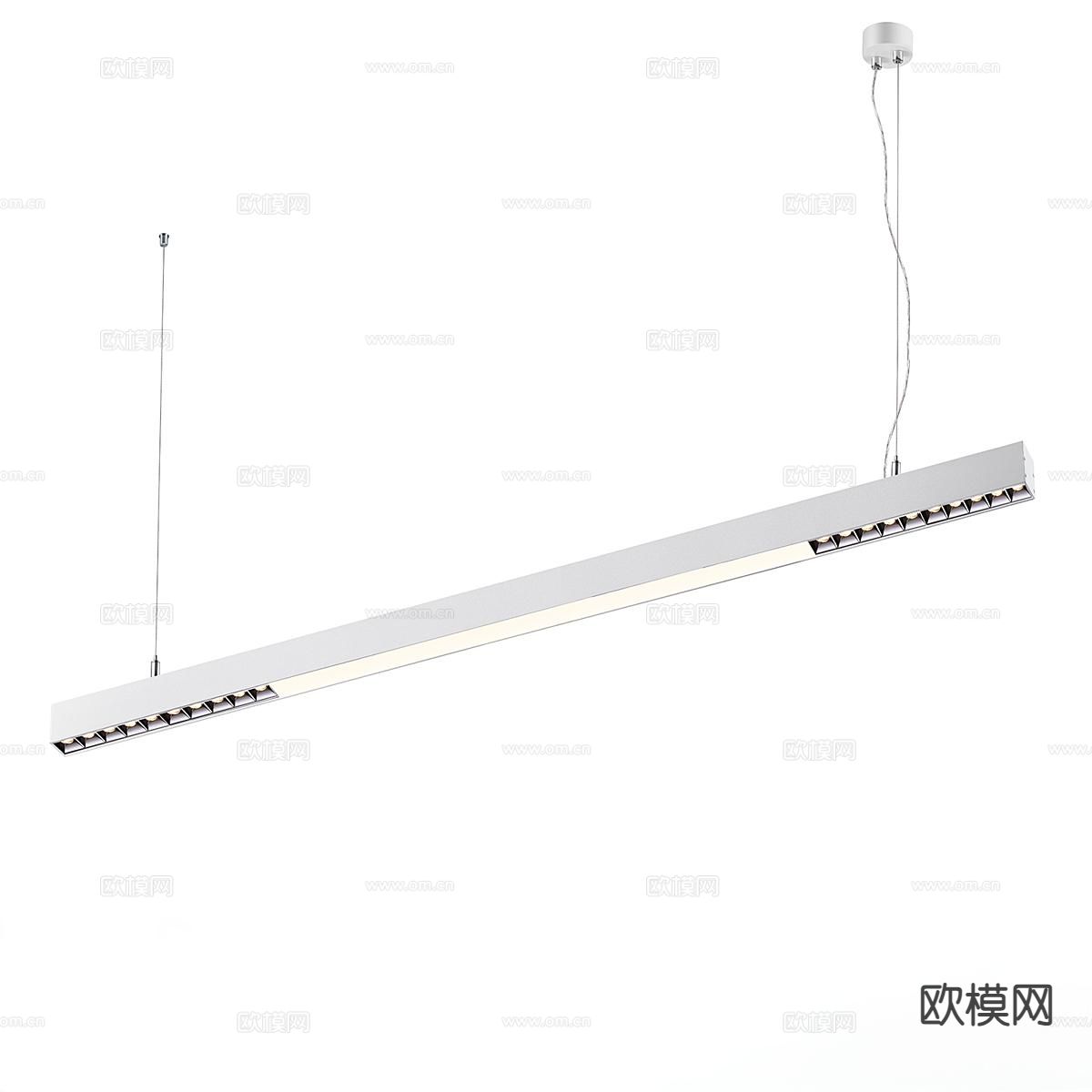 现代极简吊灯 办公单椅 餐椅su模型下载（渲染图3）