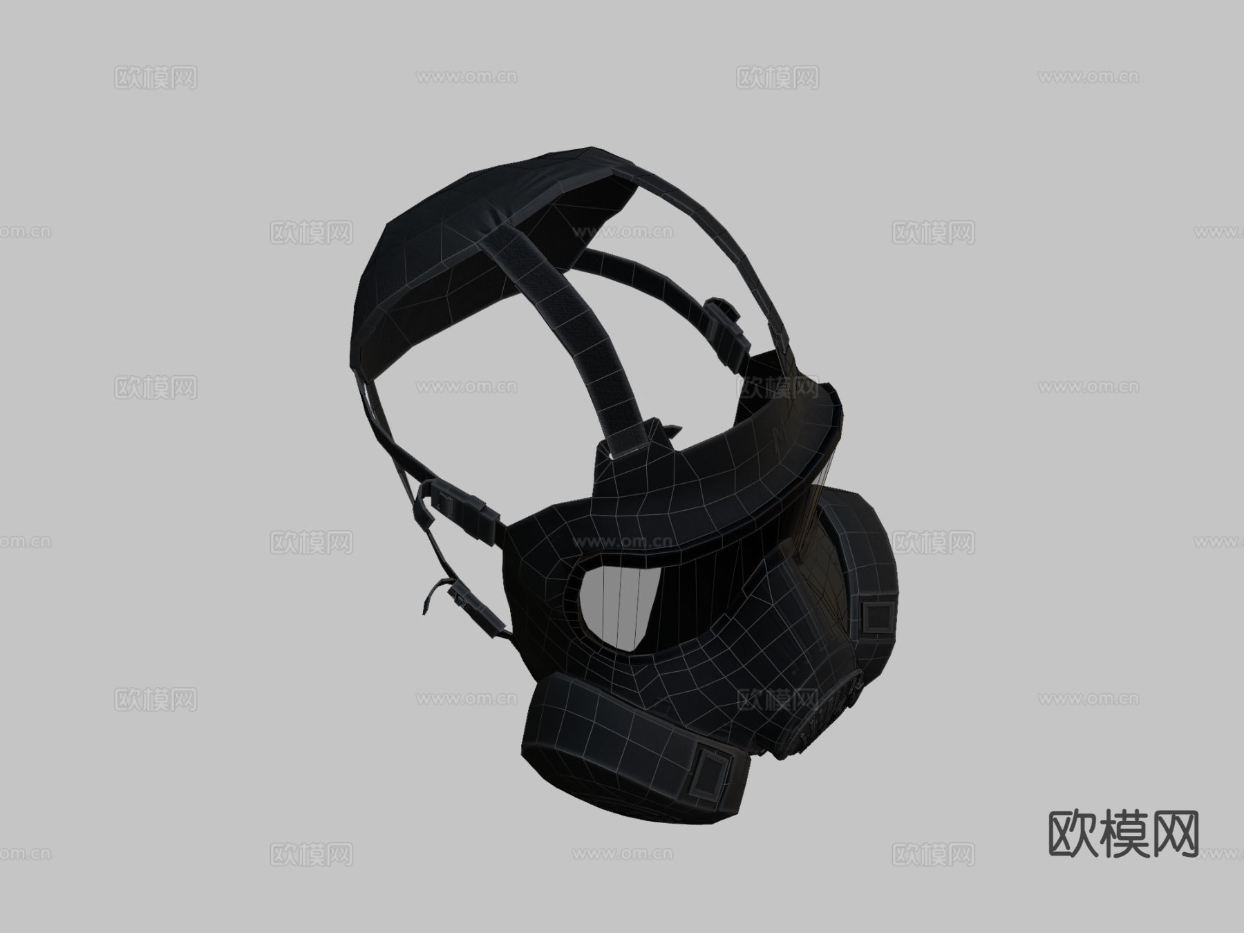 防毒面具su模型下载（渲染图4）