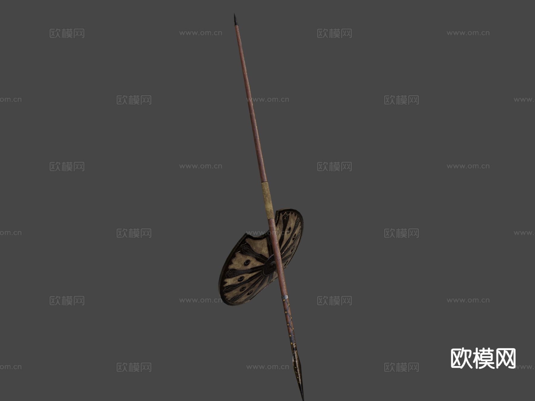 阿喀琉斯的盾和矛su模型下载（渲染图7）