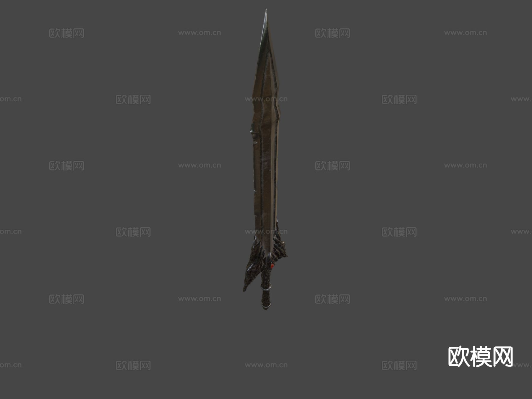 邪眼巨剑su模型下载（渲染图4）