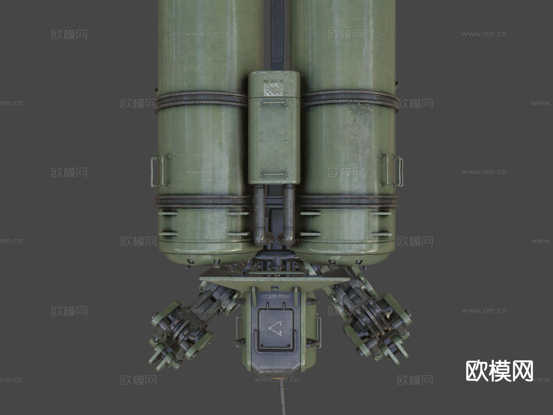 火焰喷射机甲su模型下载（渲染图5）