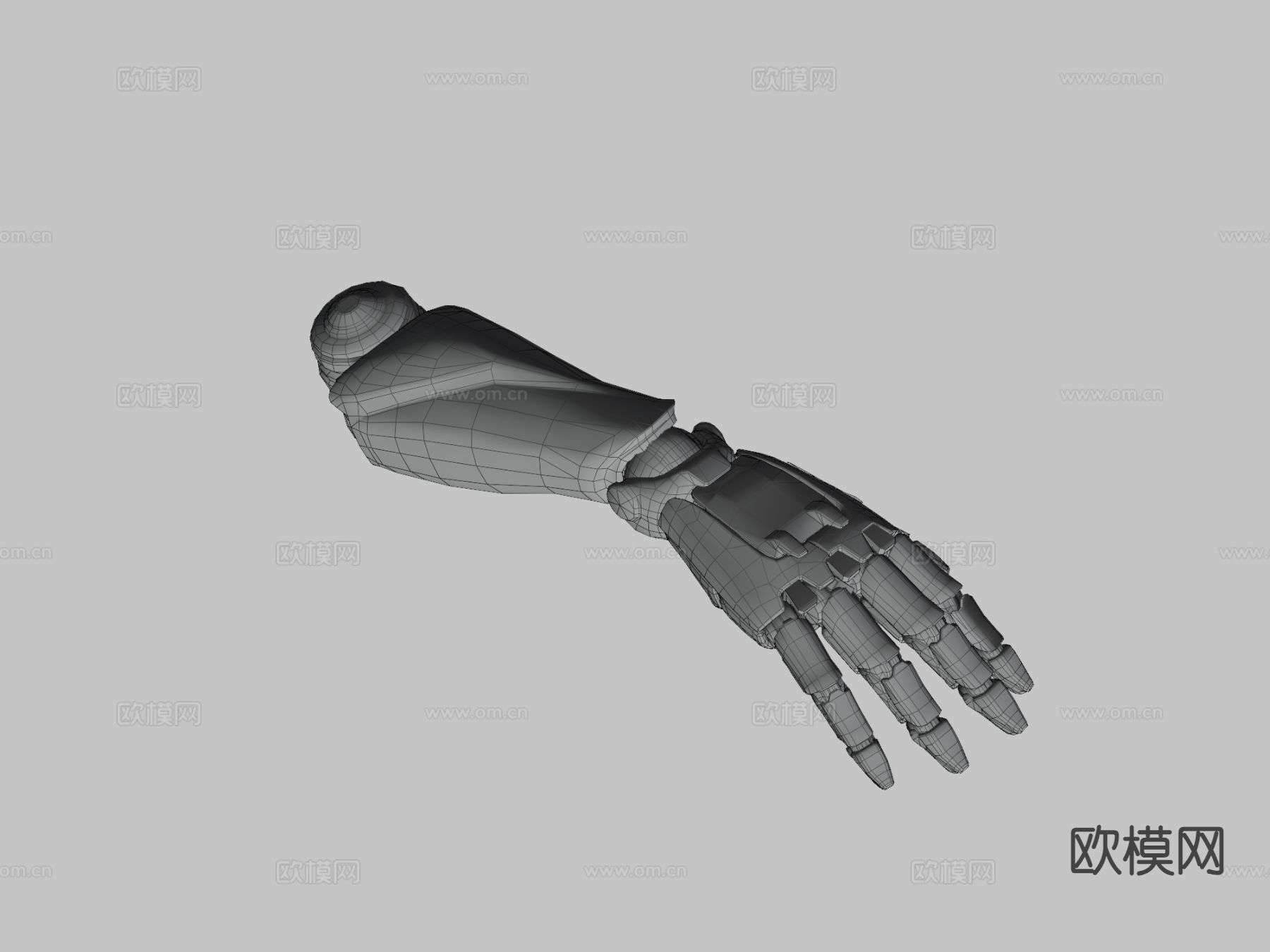 变形的机械手su模型下载（渲染图3）