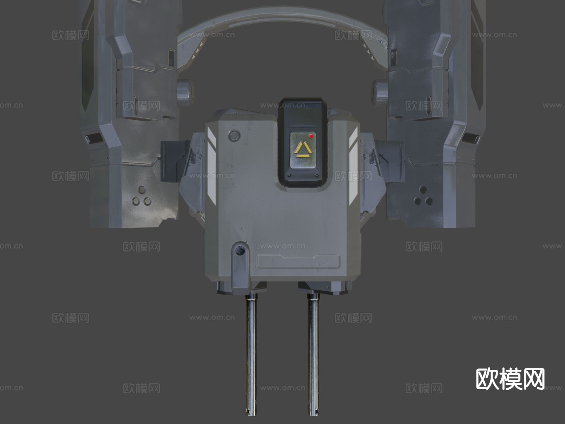科幻无人机su模型下载（渲染图6）