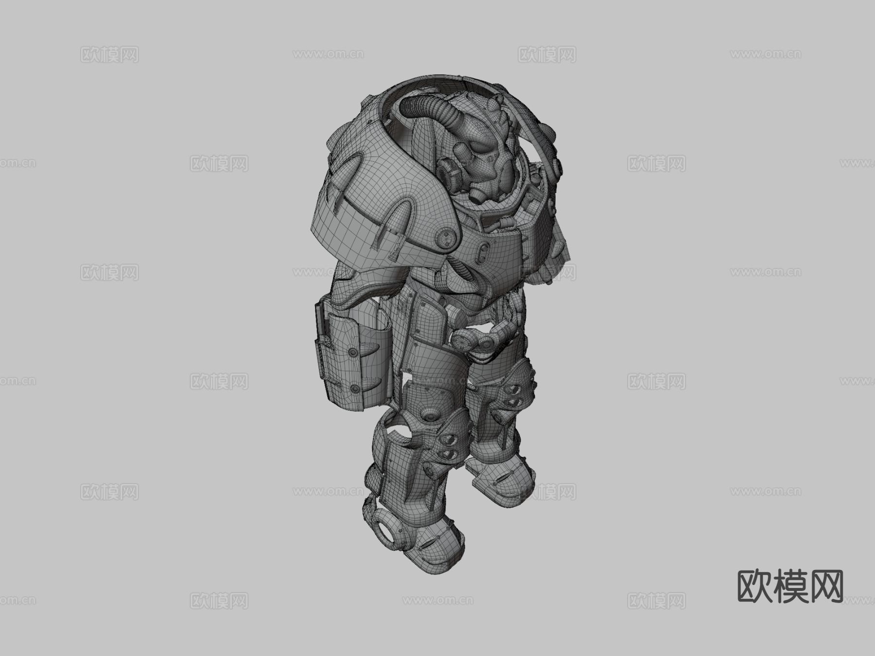 动力装甲X-01型su模型下载（渲染图4）