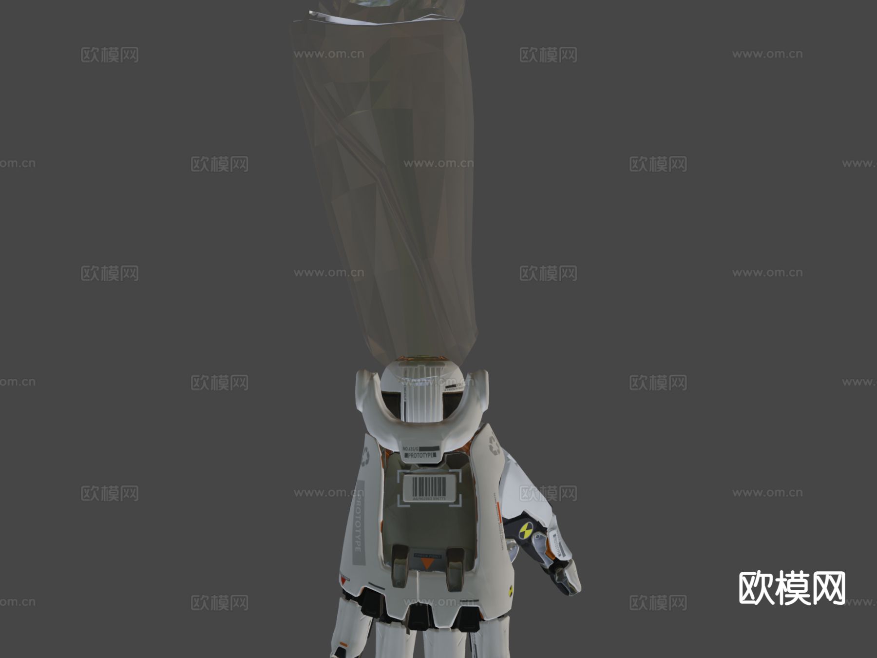 变形的机械手su模型下载（渲染图4）