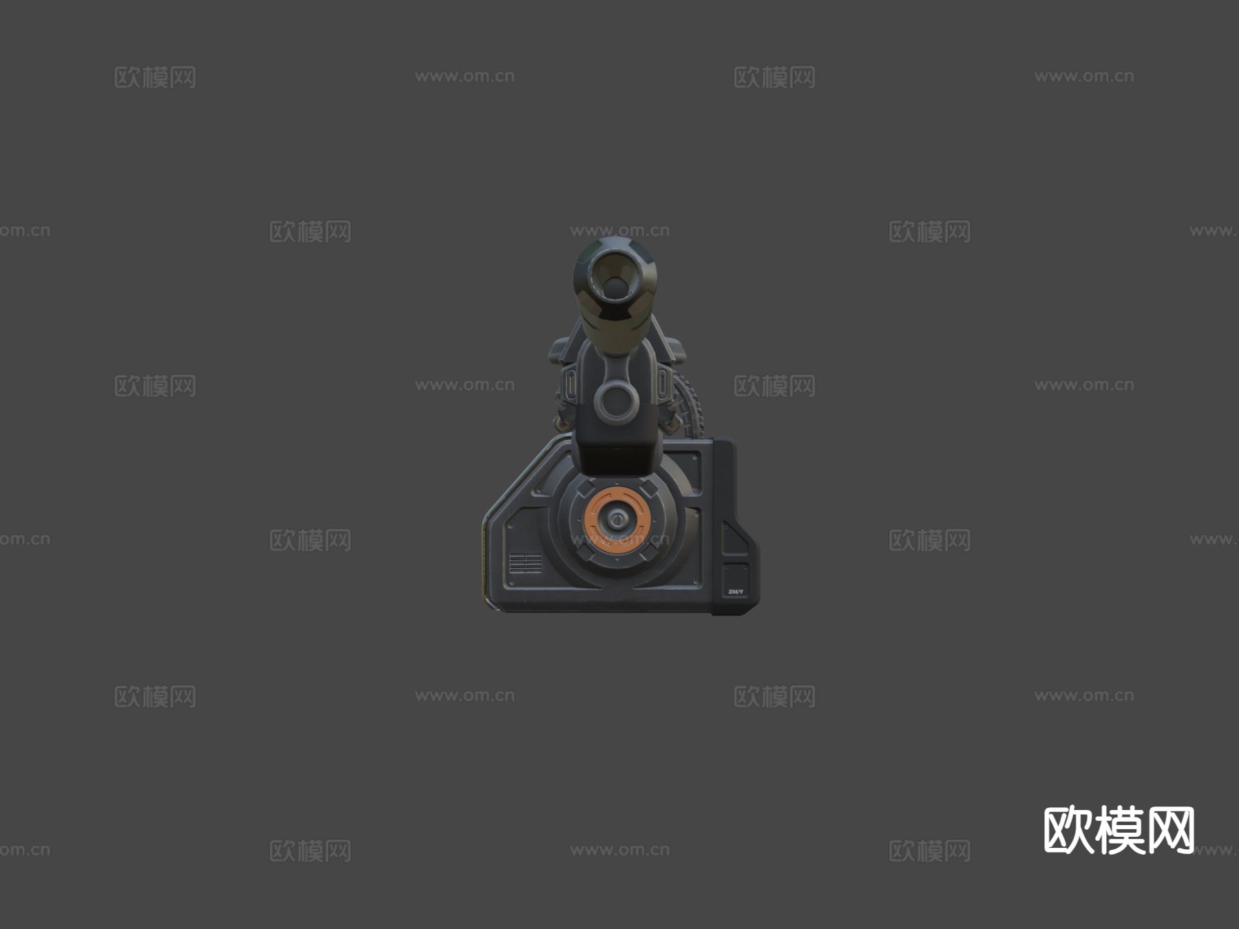 未来冲锋枪su模型下载（渲染图7）