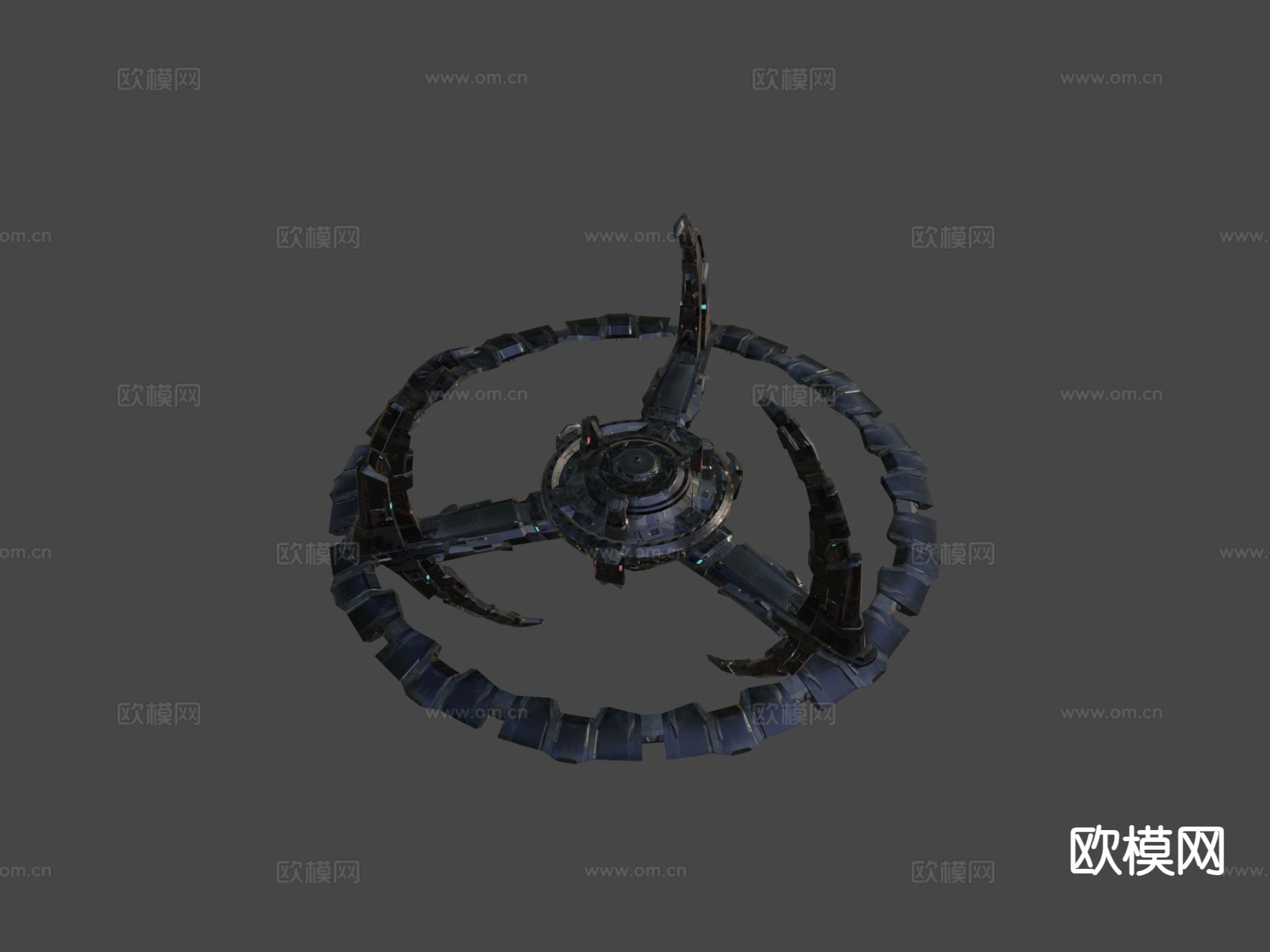 人类太空站su模型下载（渲染图4）