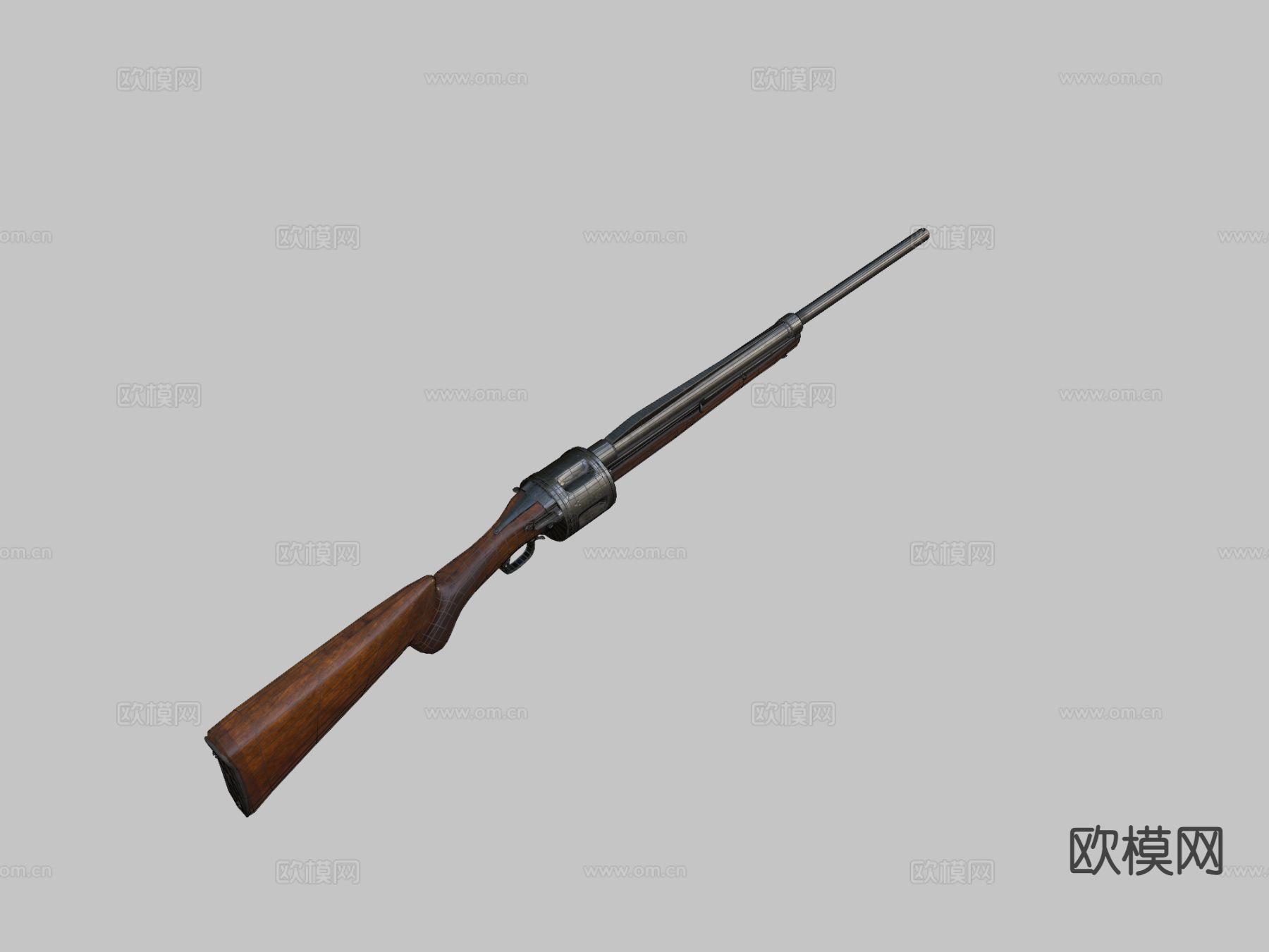 旋转霰弹枪su模型下载（渲染图1）