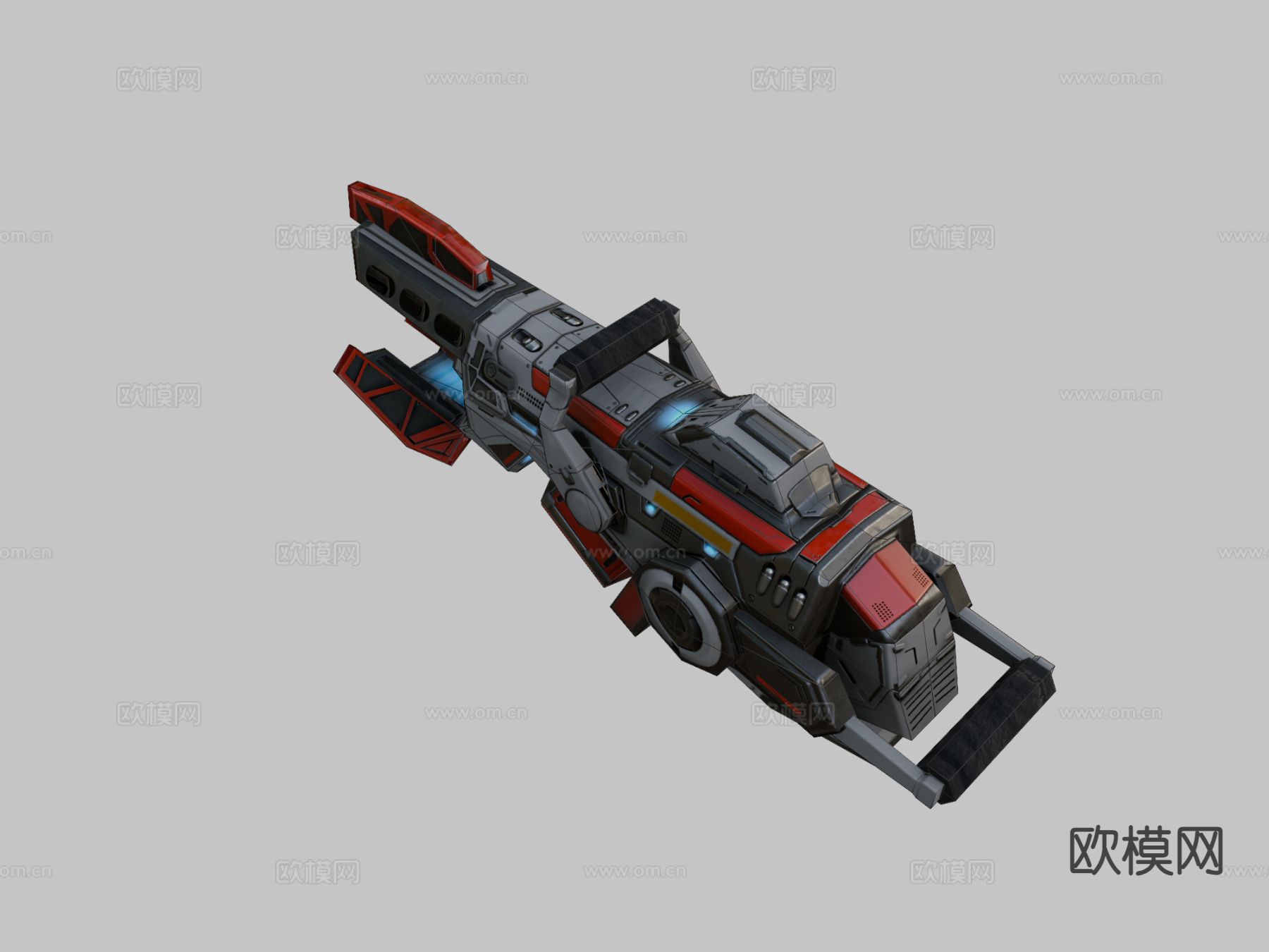 激光束枪su模型下载（渲染图3）