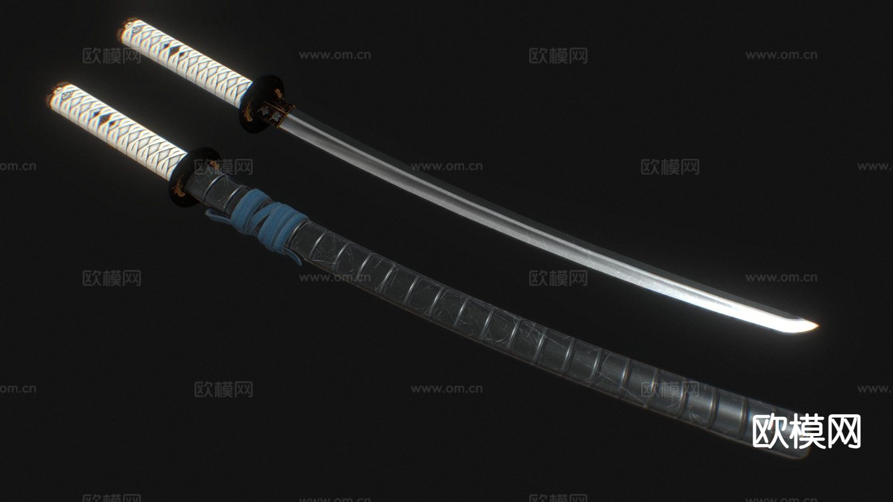 武士刀su模型下载（渲染图2）