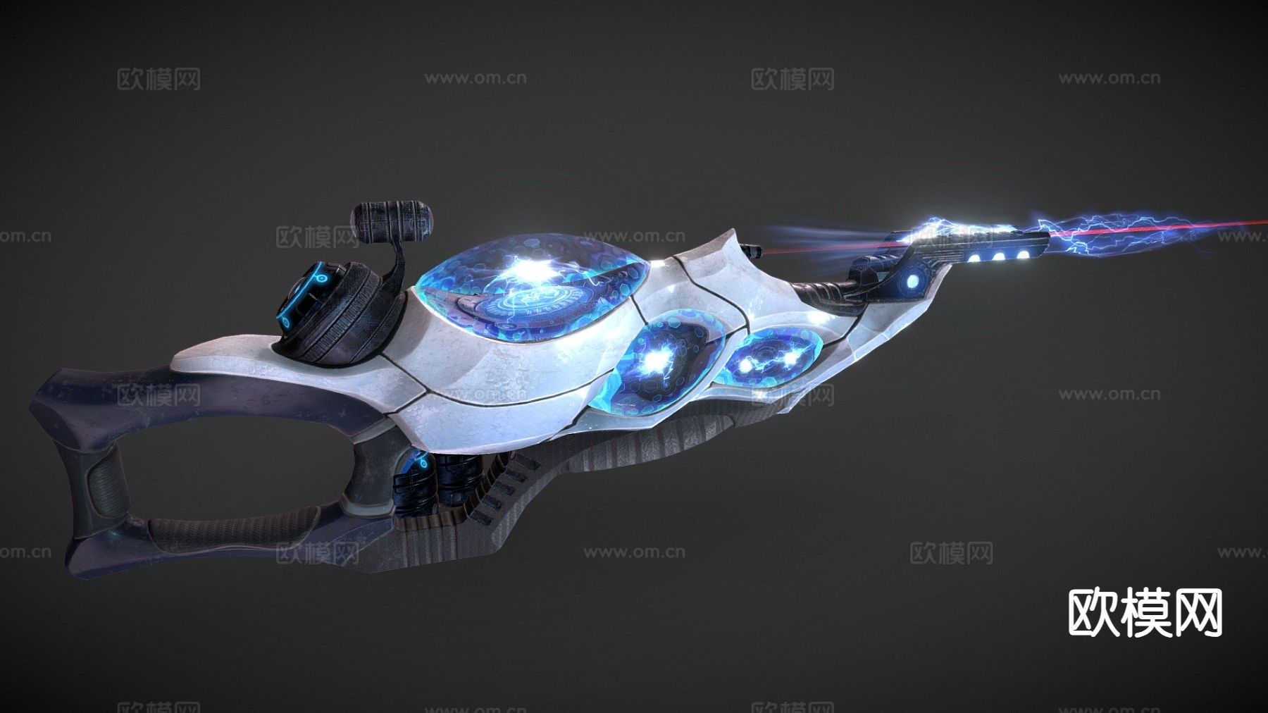 等离子步枪su模型下载（渲染图2）