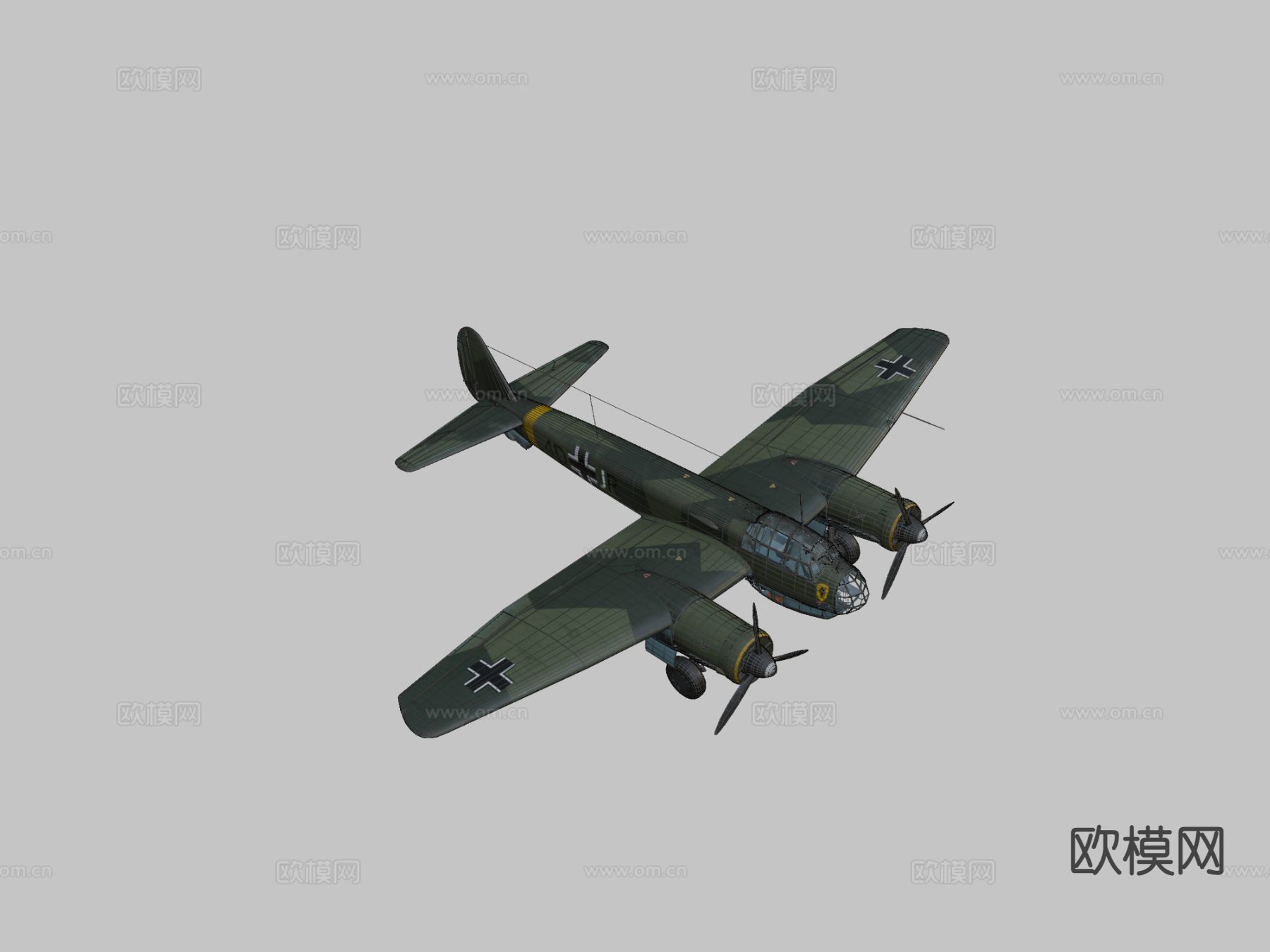 轰炸机su模型下载（渲染图3）