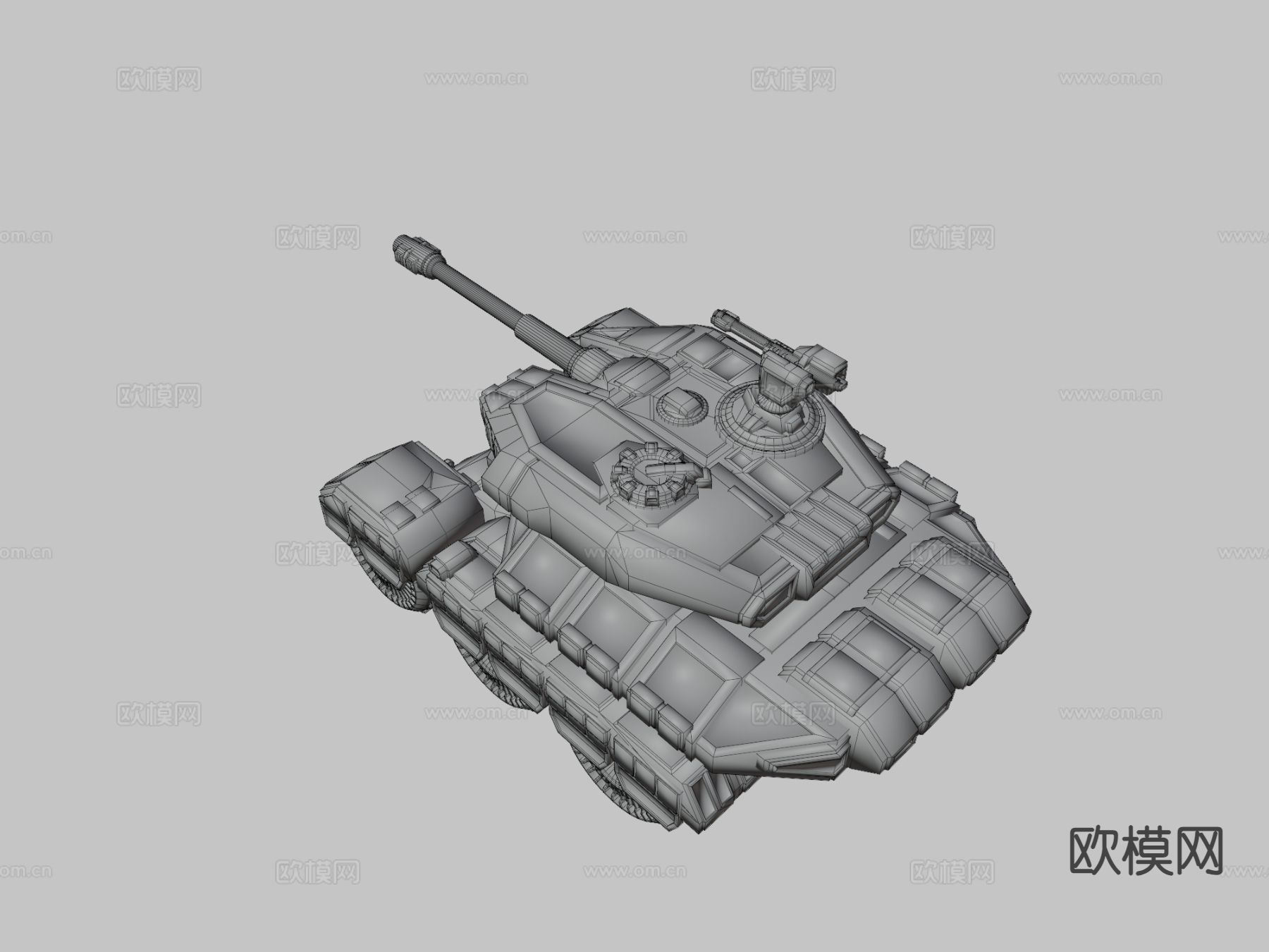 轻型步兵坦克su模型下载（渲染图1）