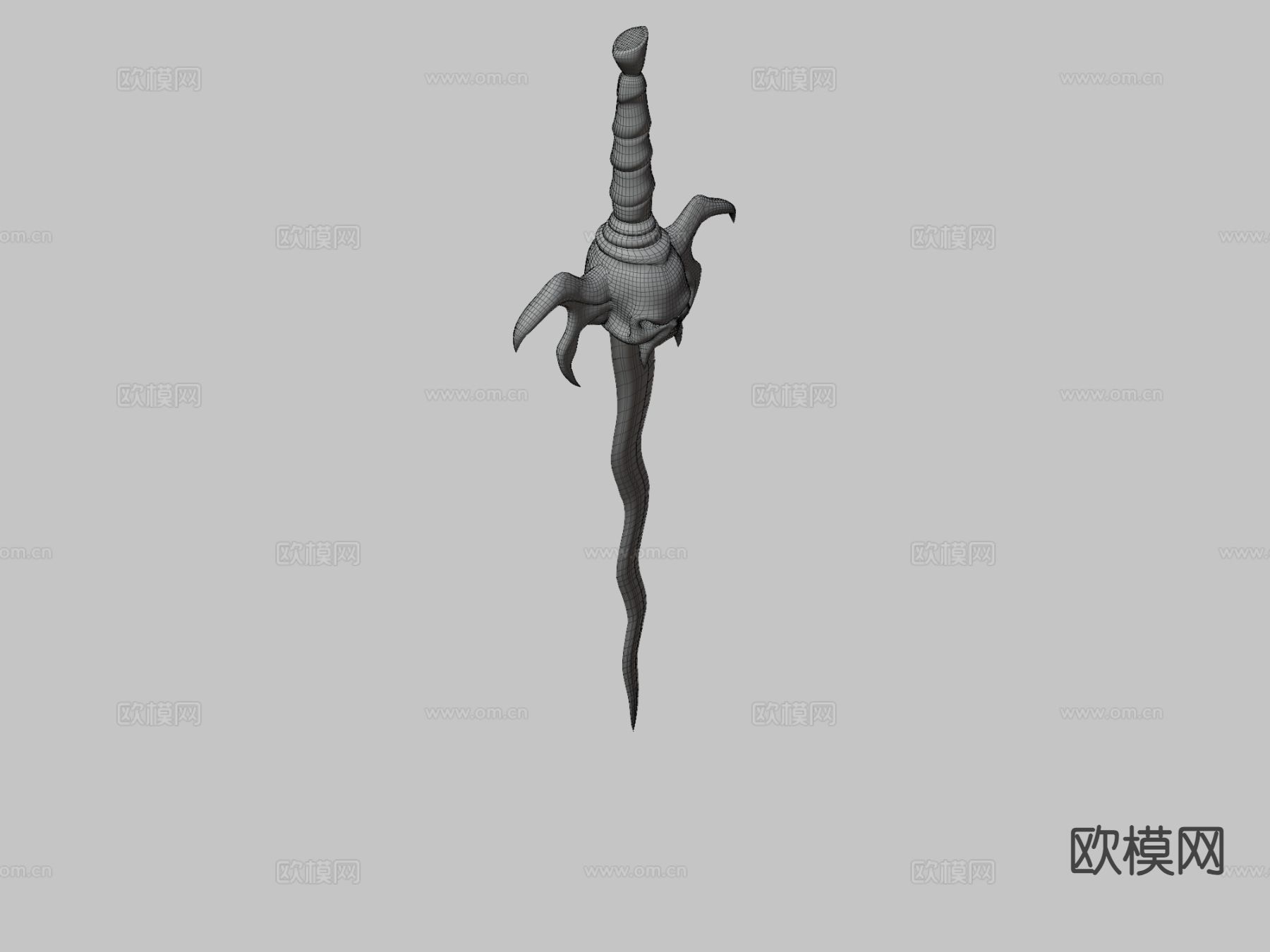 灵魂掠夺者剑su模型下载（渲染图1）
