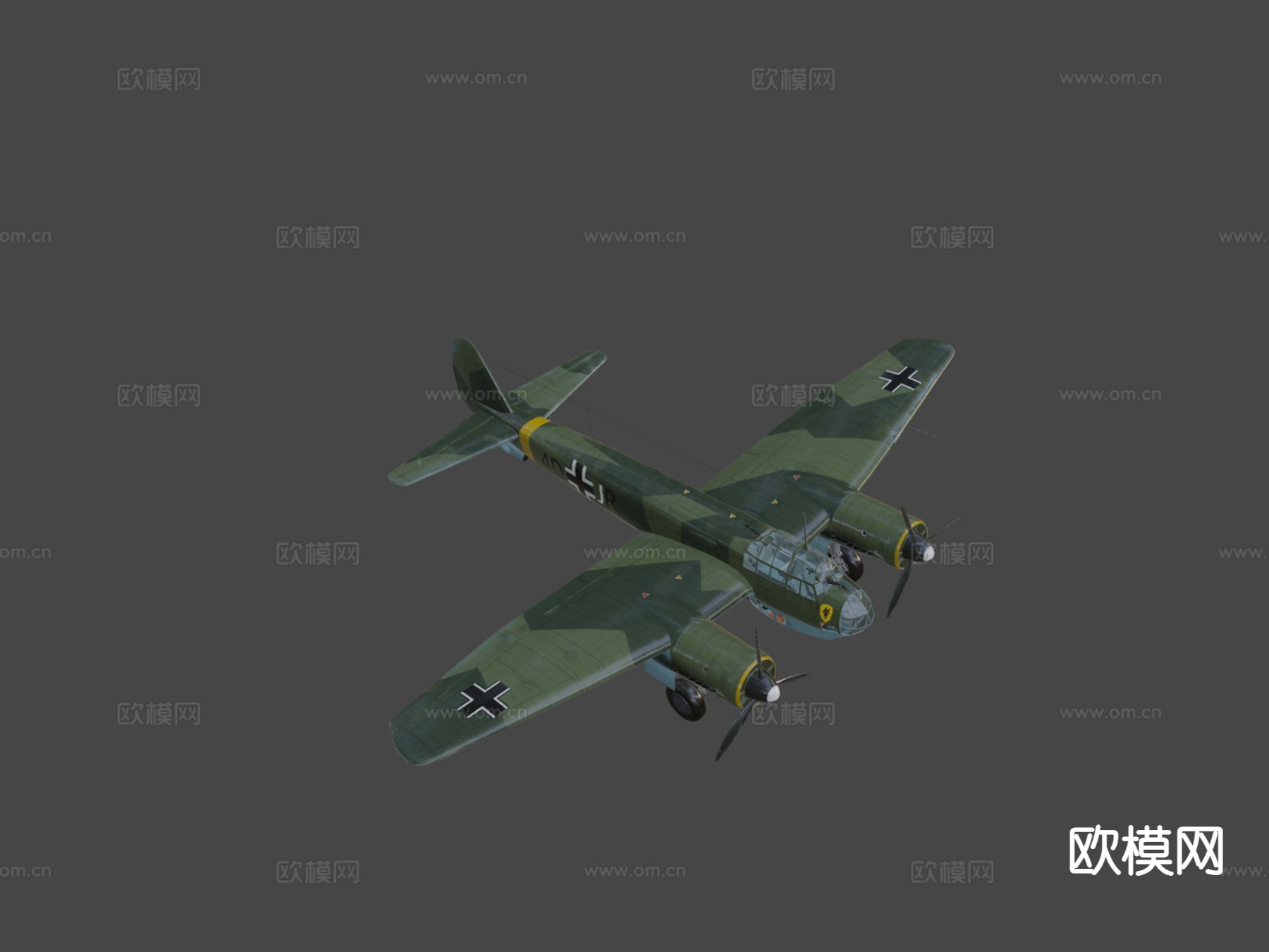 轰炸机su模型下载（渲染图7）