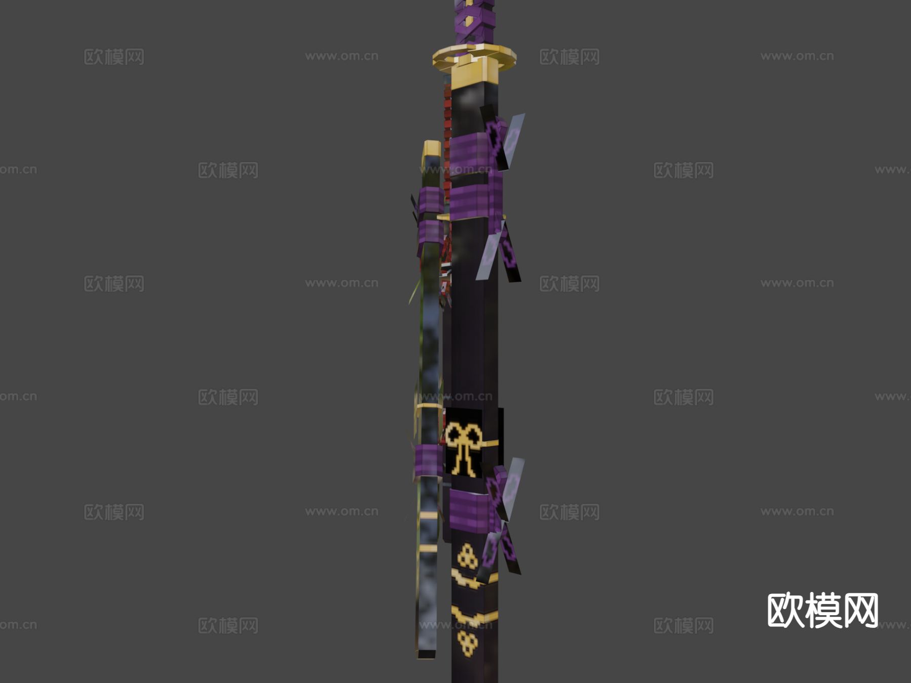 武士刀su模型下载（渲染图7）