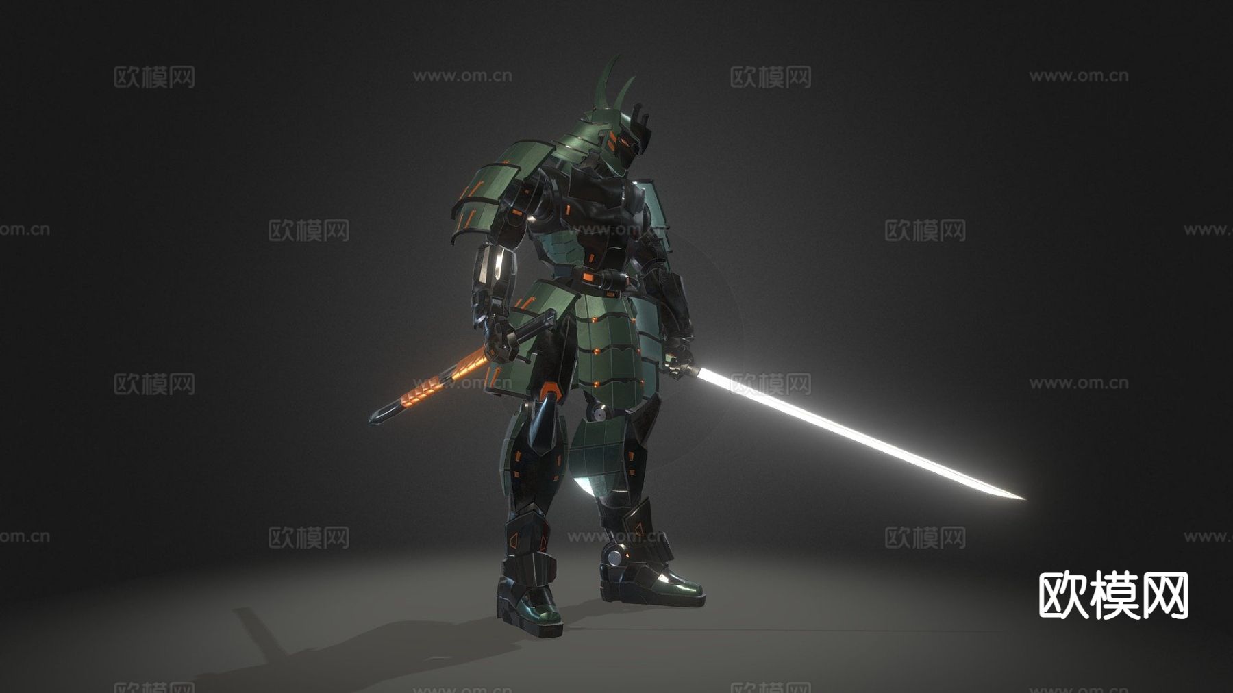 武士机器人su模型下载（渲染图2）