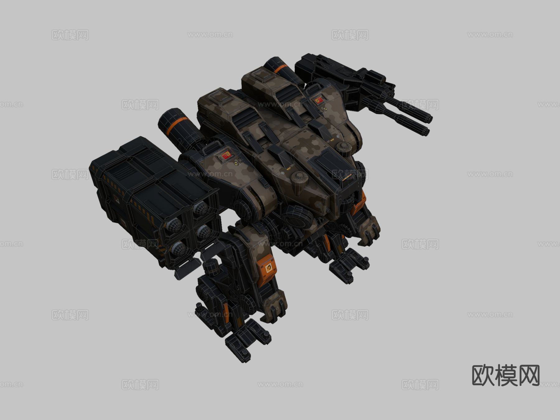 轻型机甲su模型下载（渲染图1）