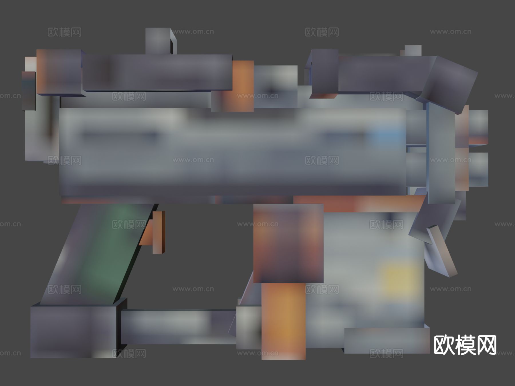 紧凑型冲锋枪su模型下载（渲染图7）