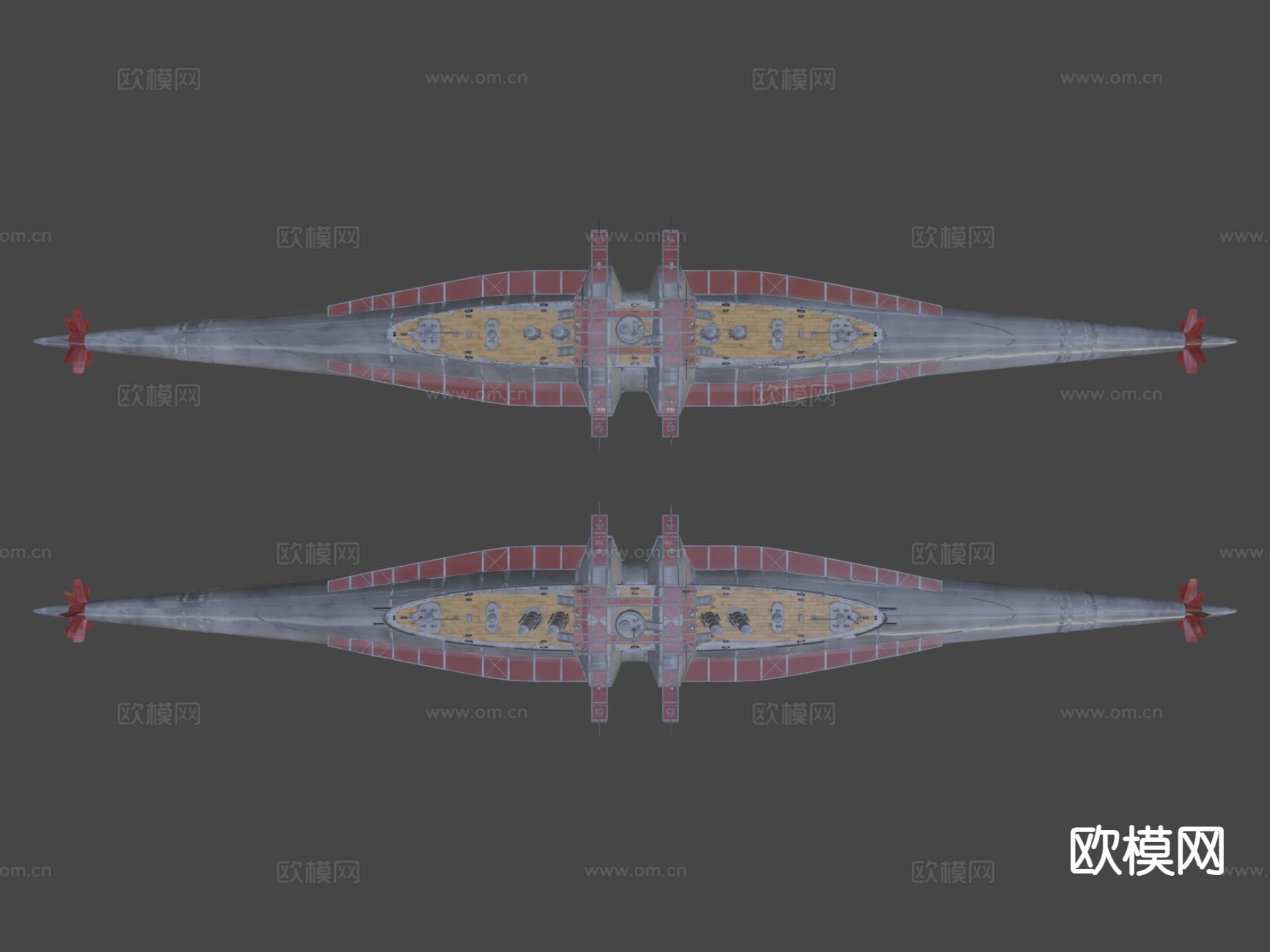 蒸汽潜艇su模型下载（渲染图7）