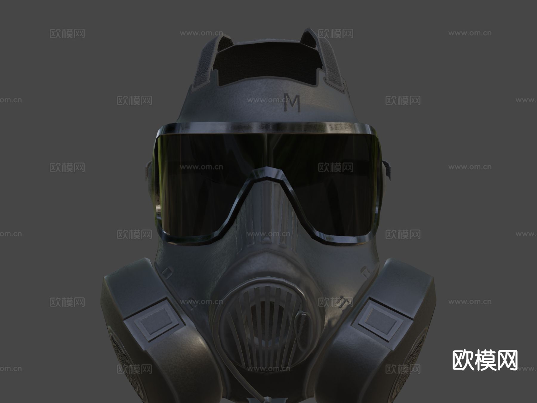 防毒面具su模型下载（渲染图5）