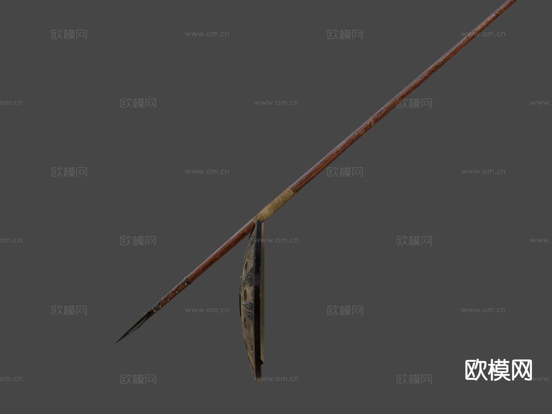 阿喀琉斯的盾和矛su模型下载（渲染图6）