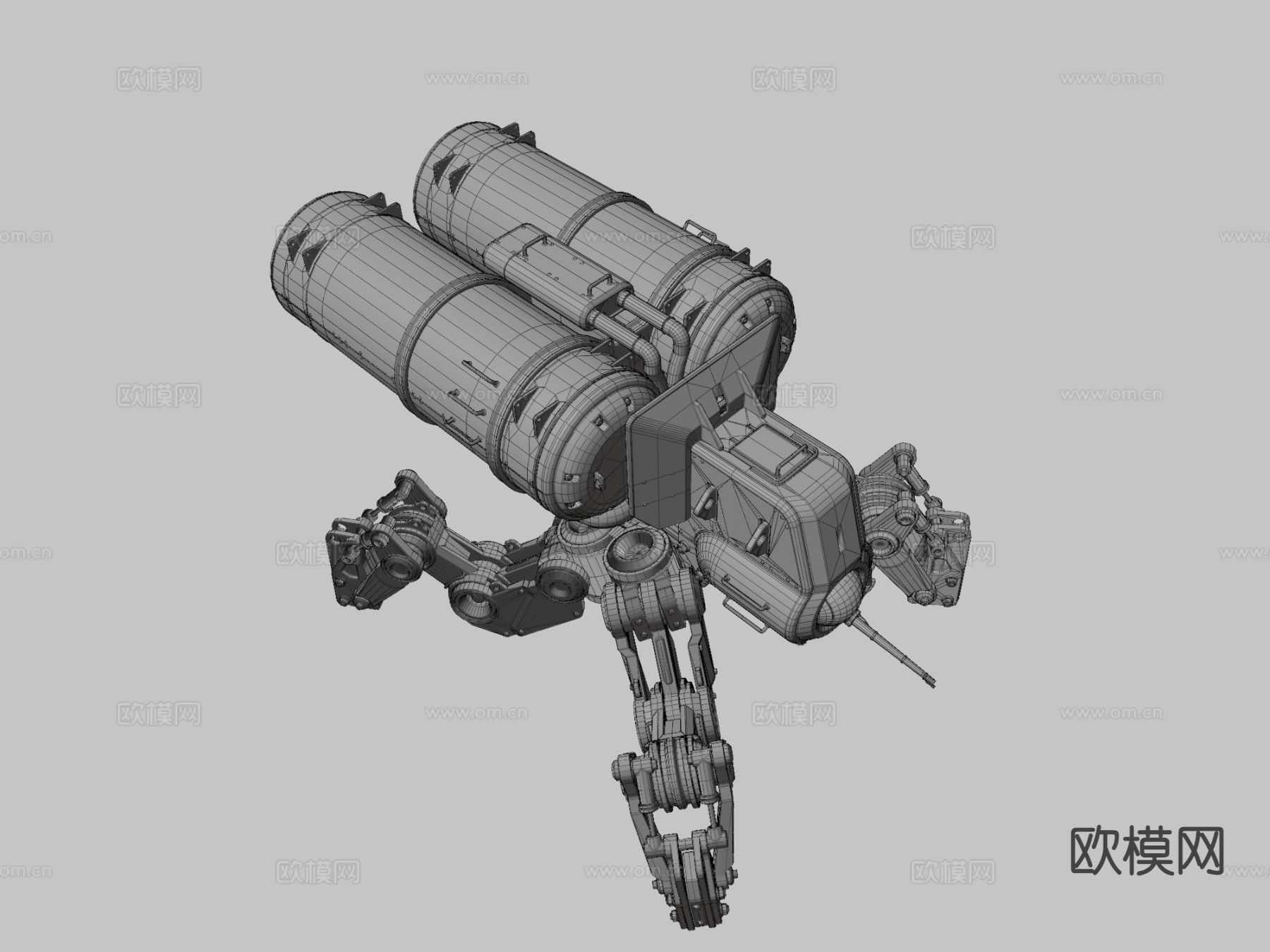 火焰喷射机甲su模型下载（渲染图3）