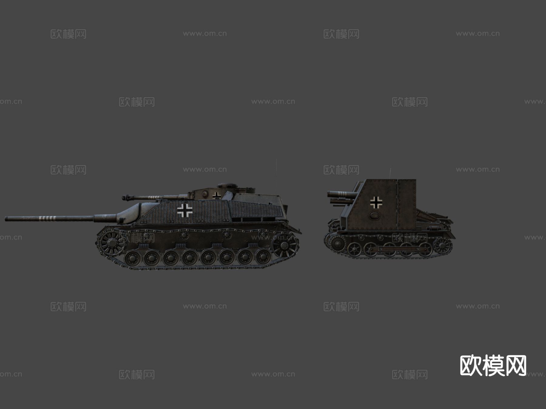 德国坦克su模型下载（渲染图7）