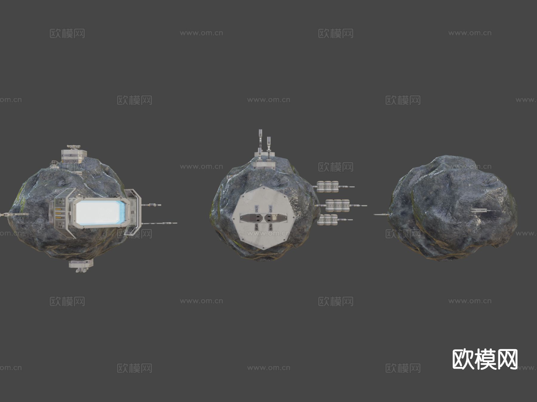 小行星站su模型下载（渲染图6）