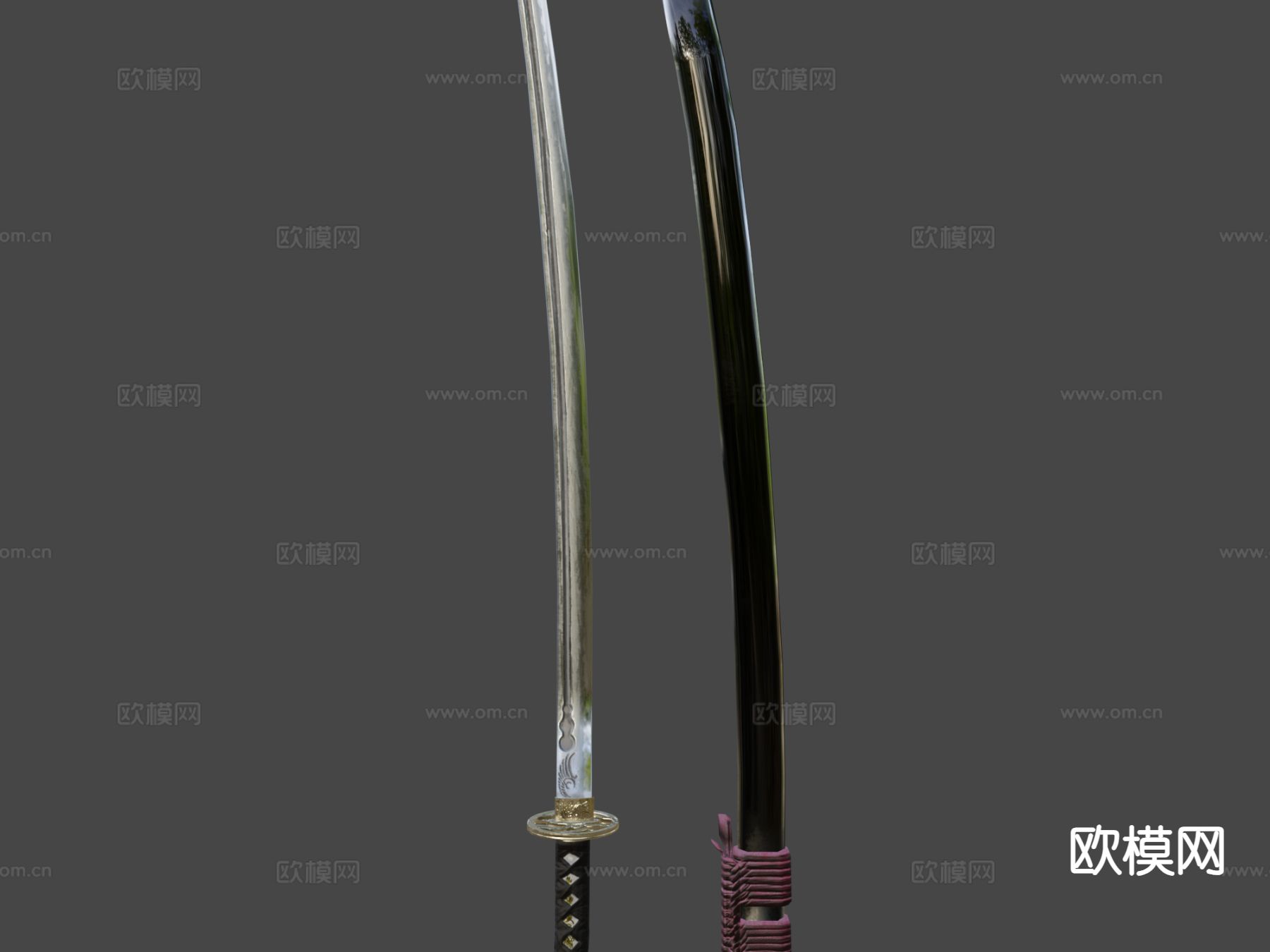 武士刀 唐刀su模型下载（渲染图5）