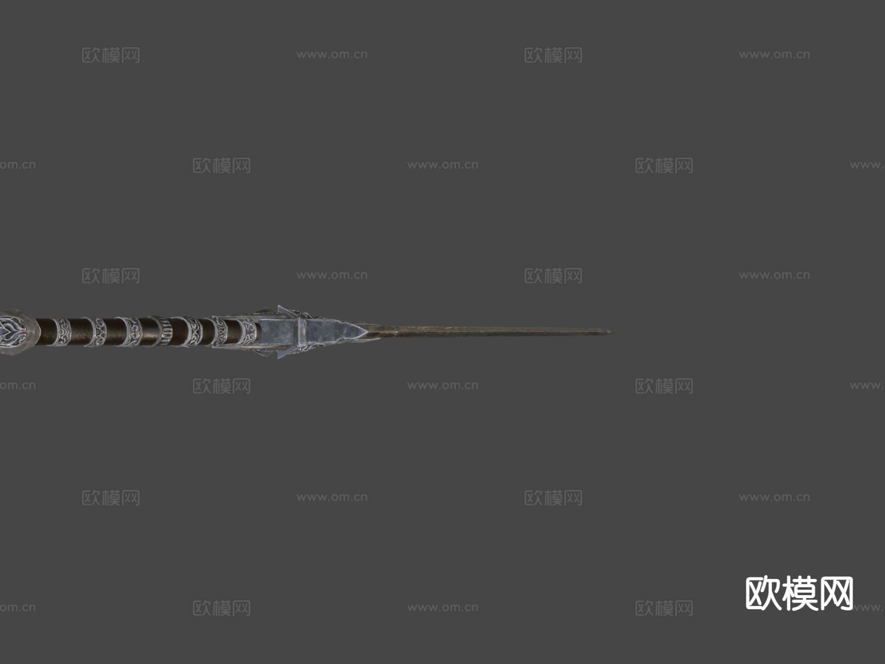 中世纪黑暗幻想武器su模型下载（渲染图5）