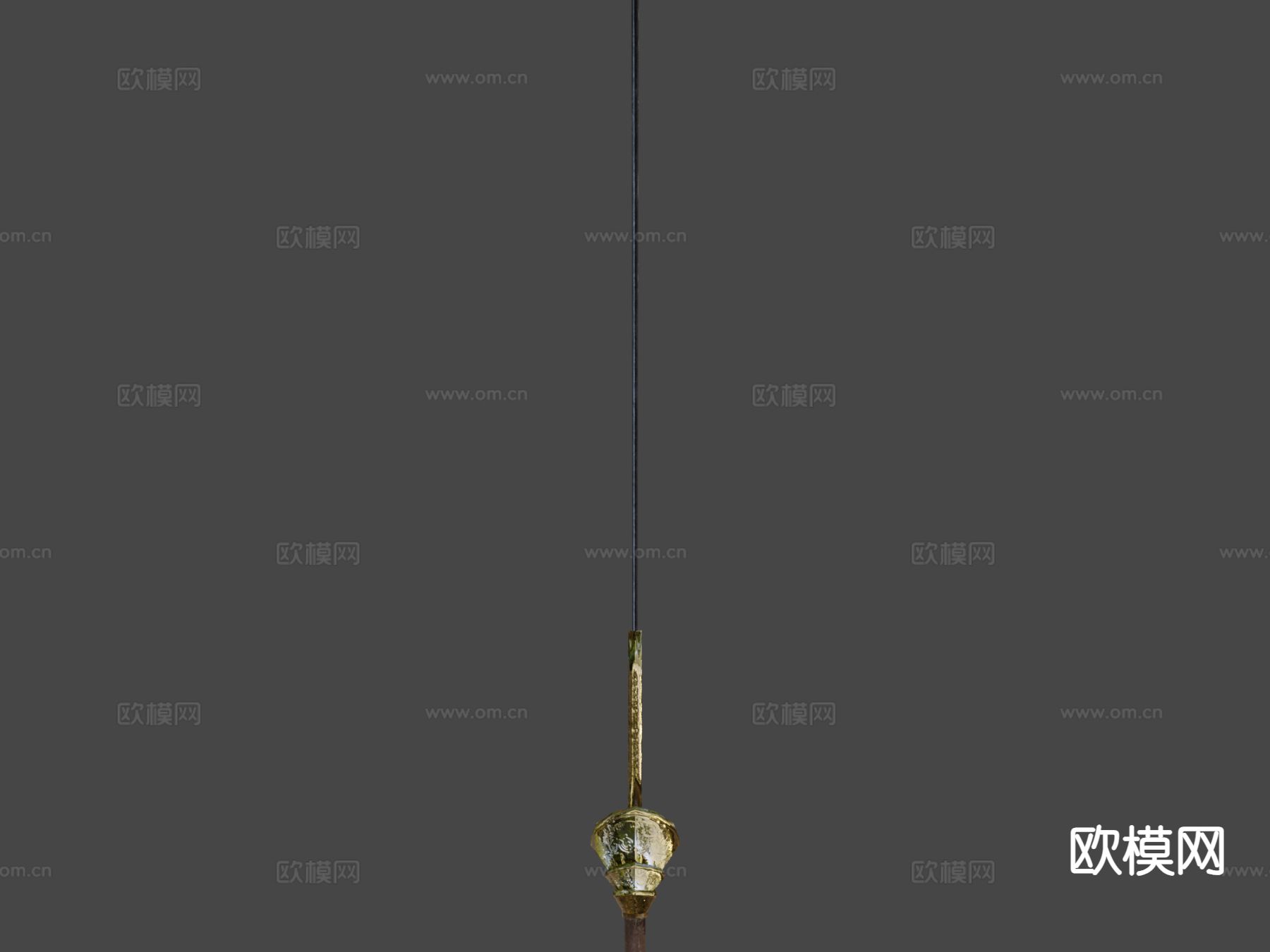 海盗军刀 弯刀su模型下载（渲染图5）