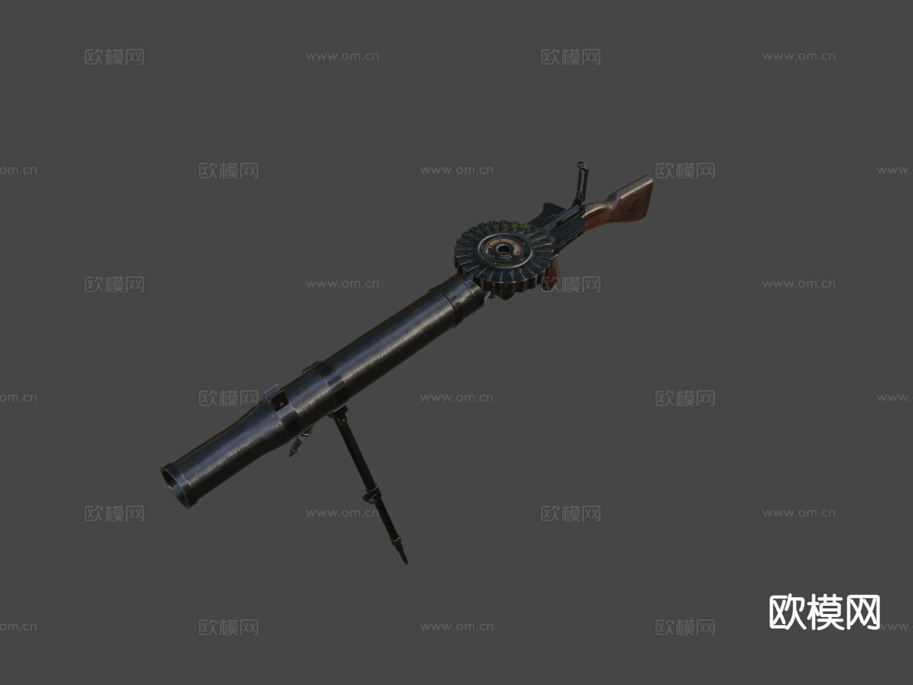 路易斯枪 枪支 枪械su模型下载（渲染图4）