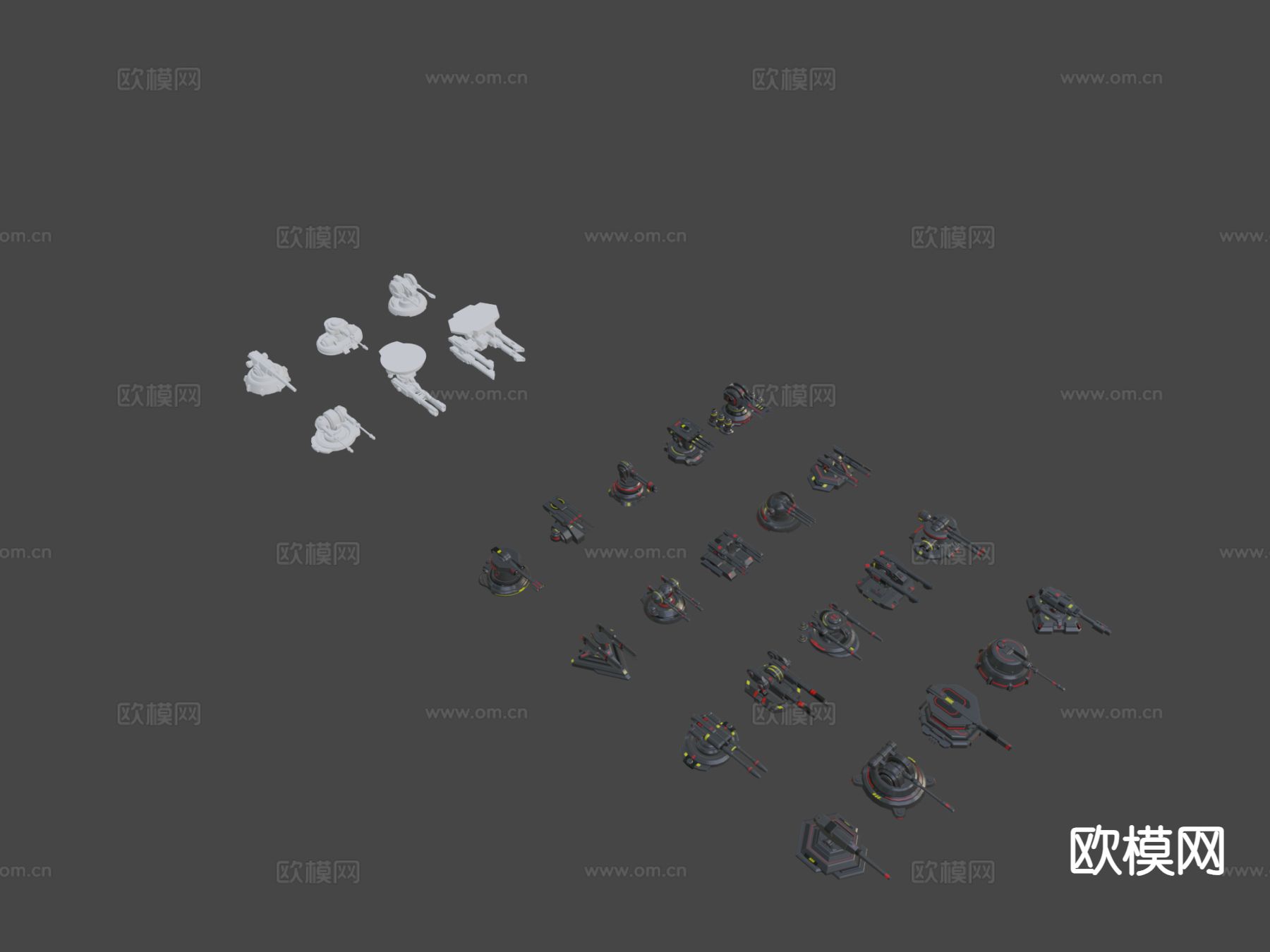 炮塔包su模型下载（渲染图5）