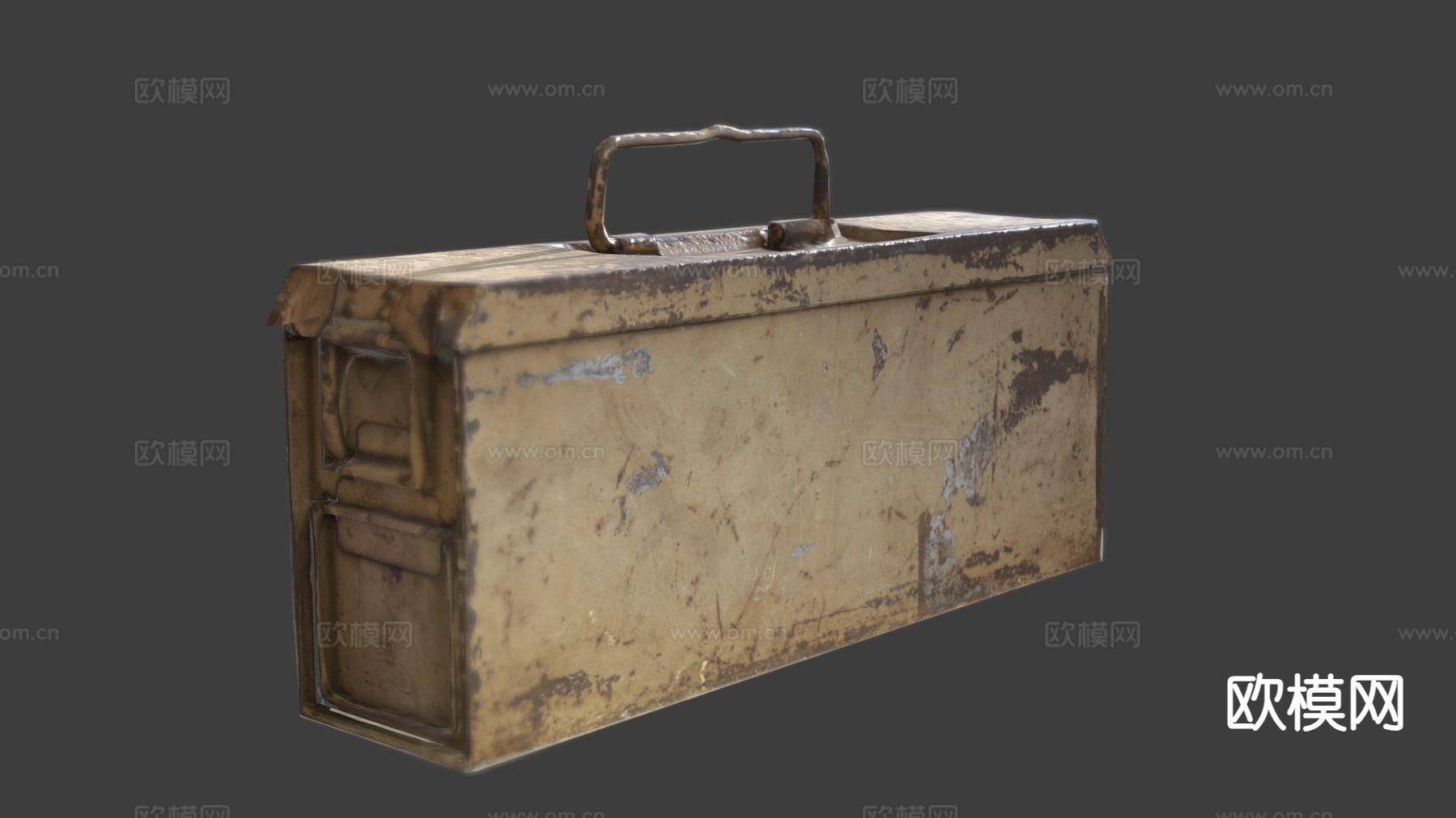 德国弹药箱su模型下载（渲染图2）