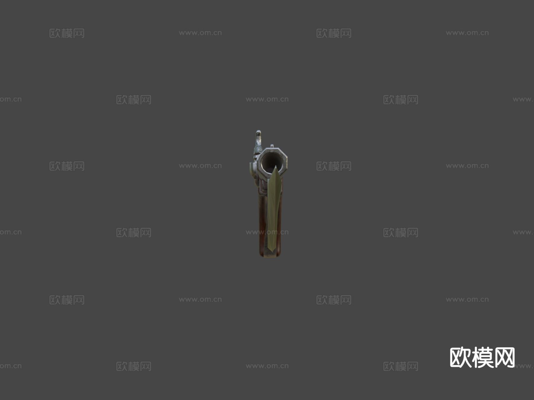 匕首式手枪 枪支 枪械su模型下载（渲染图6）