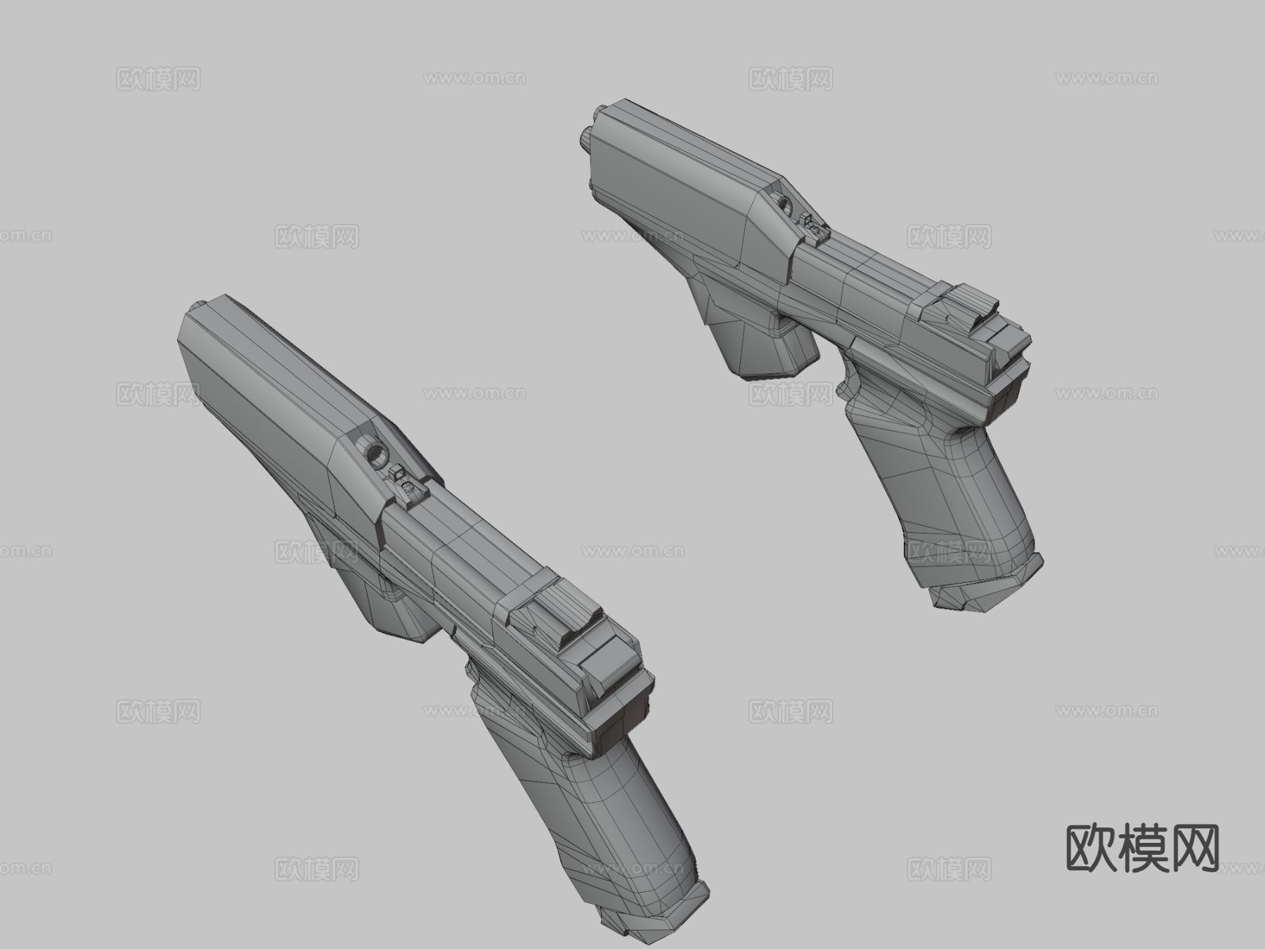 科幻枪械su模型下载（渲染图3）
