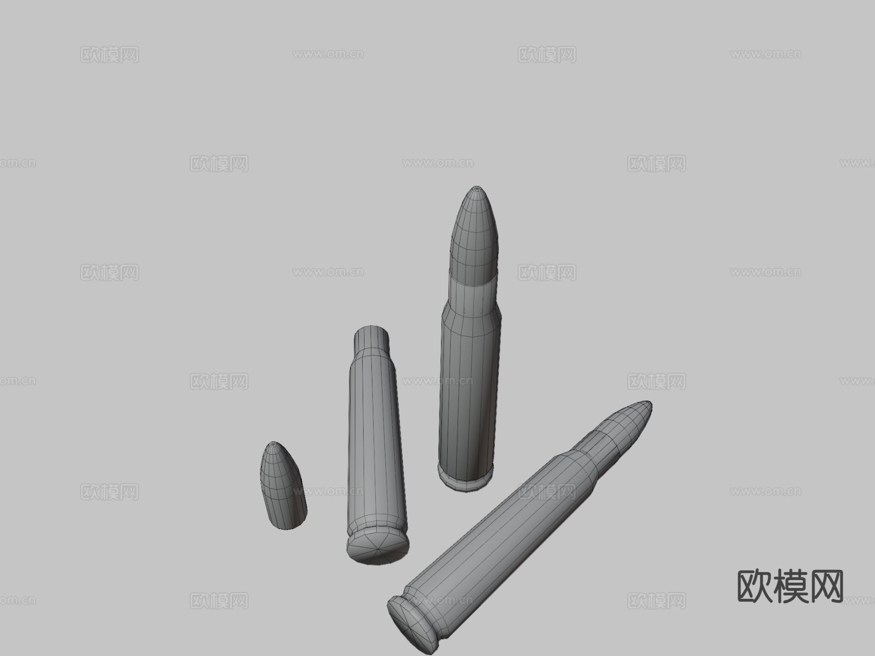 弹药5.56X45mmsu模型下载（渲染图3）