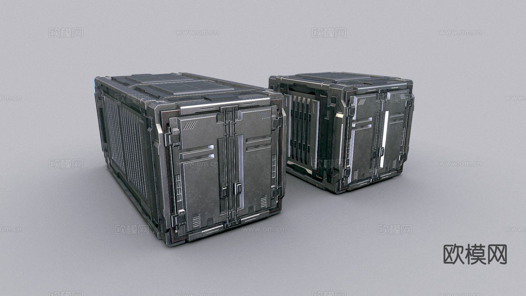 科幻工业容器su模型下载（渲染图2）